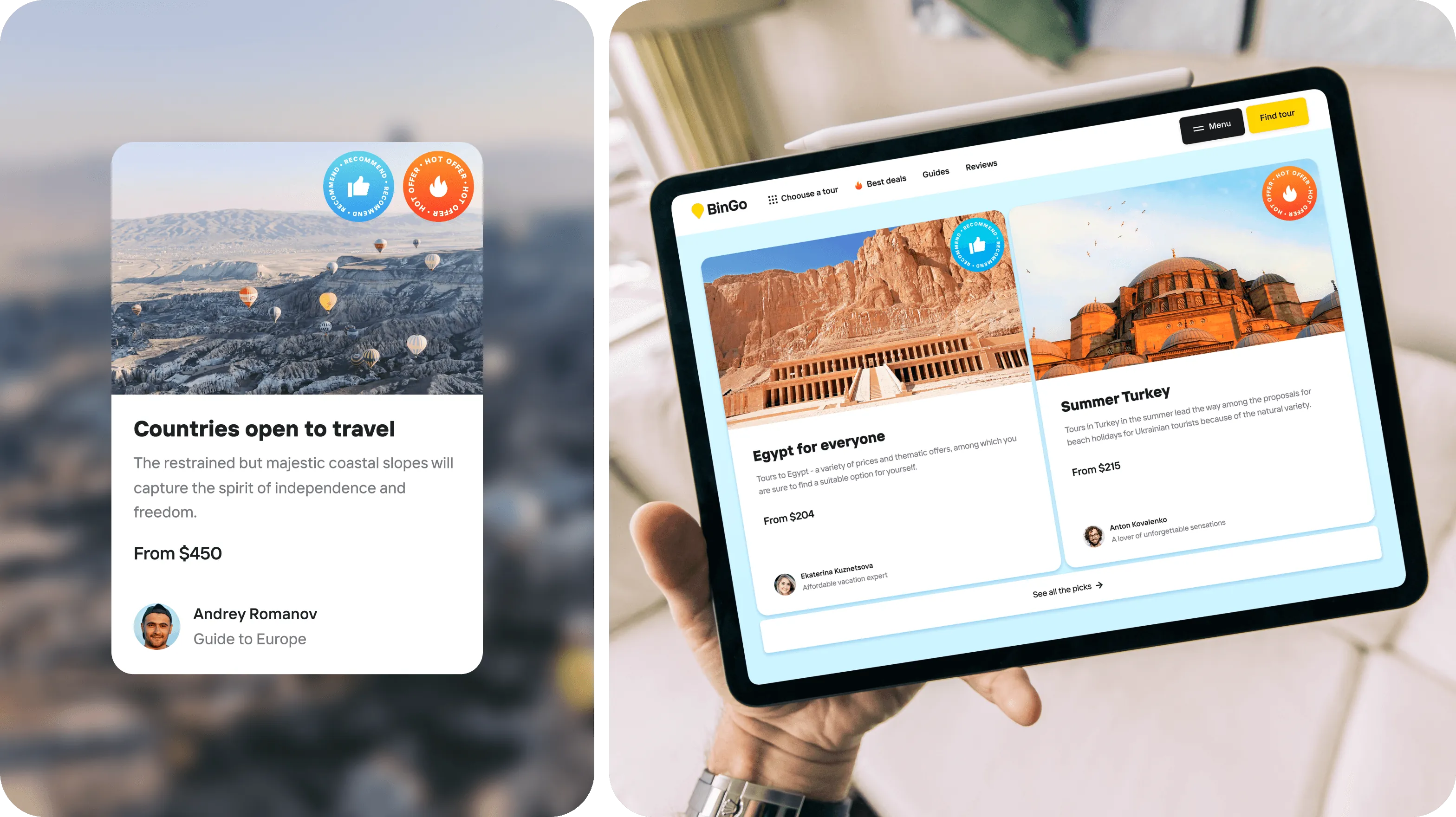 UX/UI Design & Discovery Phase for global travel service - form-rework.goodface.works