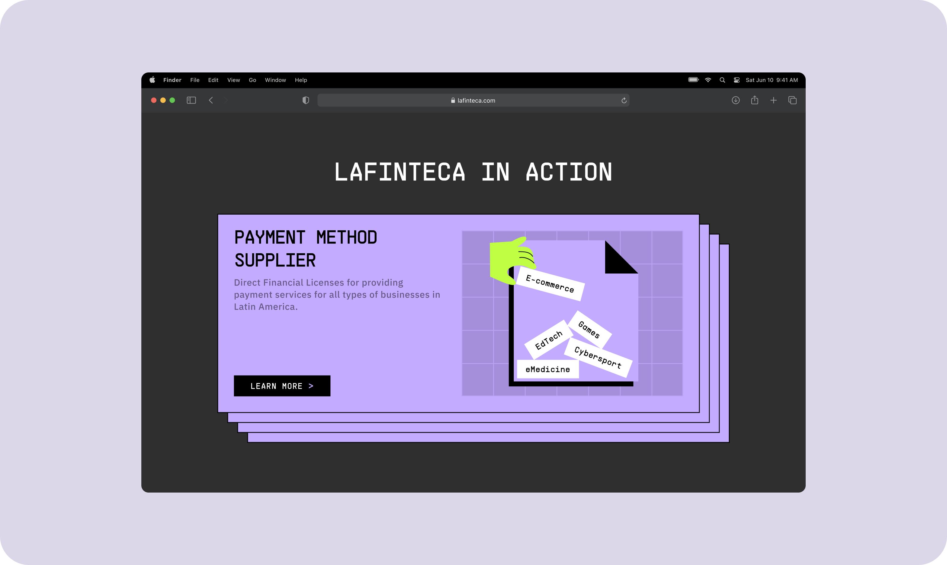 Дизайн бренд-айдентики і веб розробка сайту LaFinteca - goodface.works