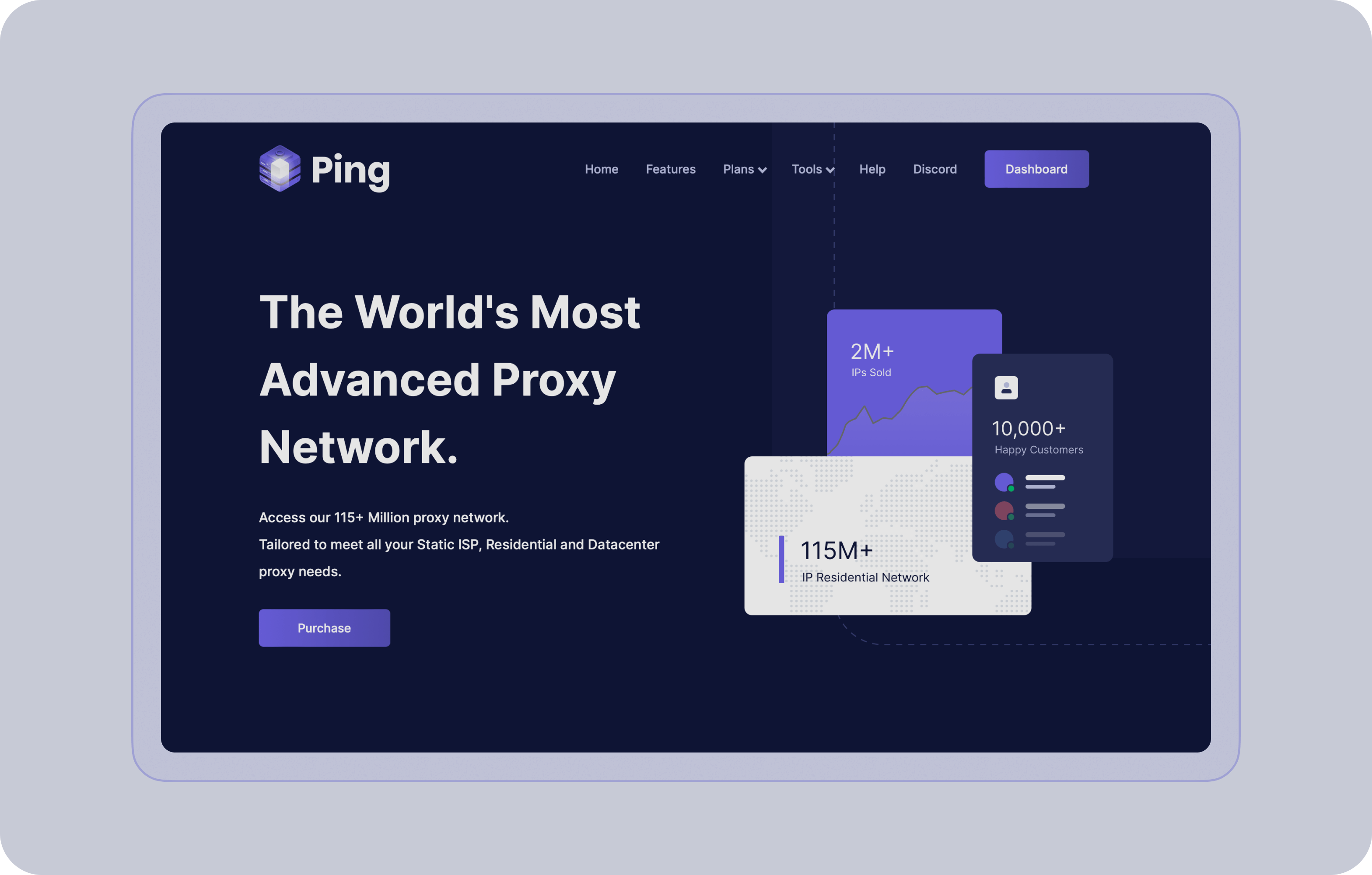 SaaS development & Web app redesign for Ping Proxies - form-rework.goodface.works