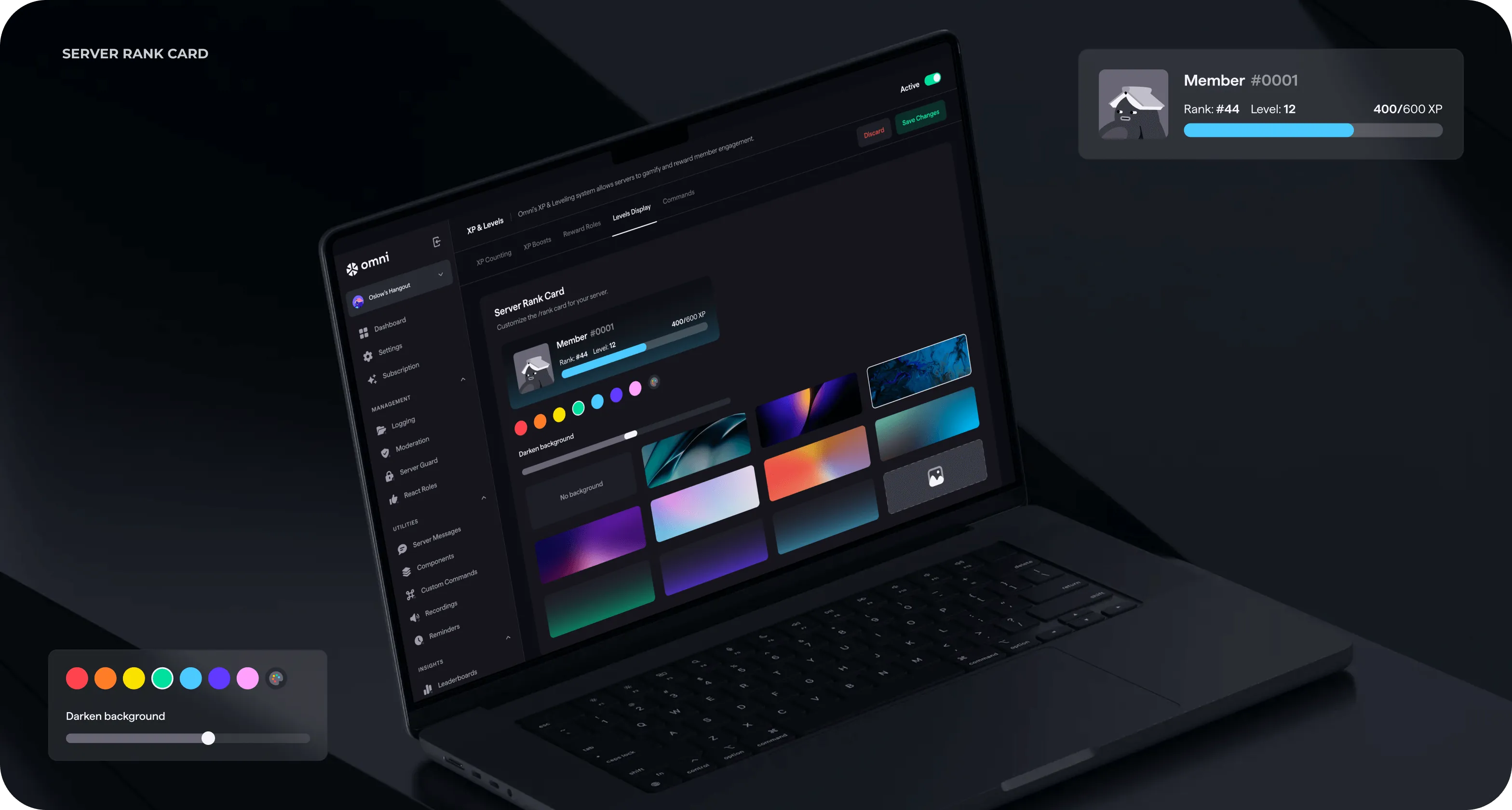 UX/UI design & web development for Discord server management - form-rework.goodface.works