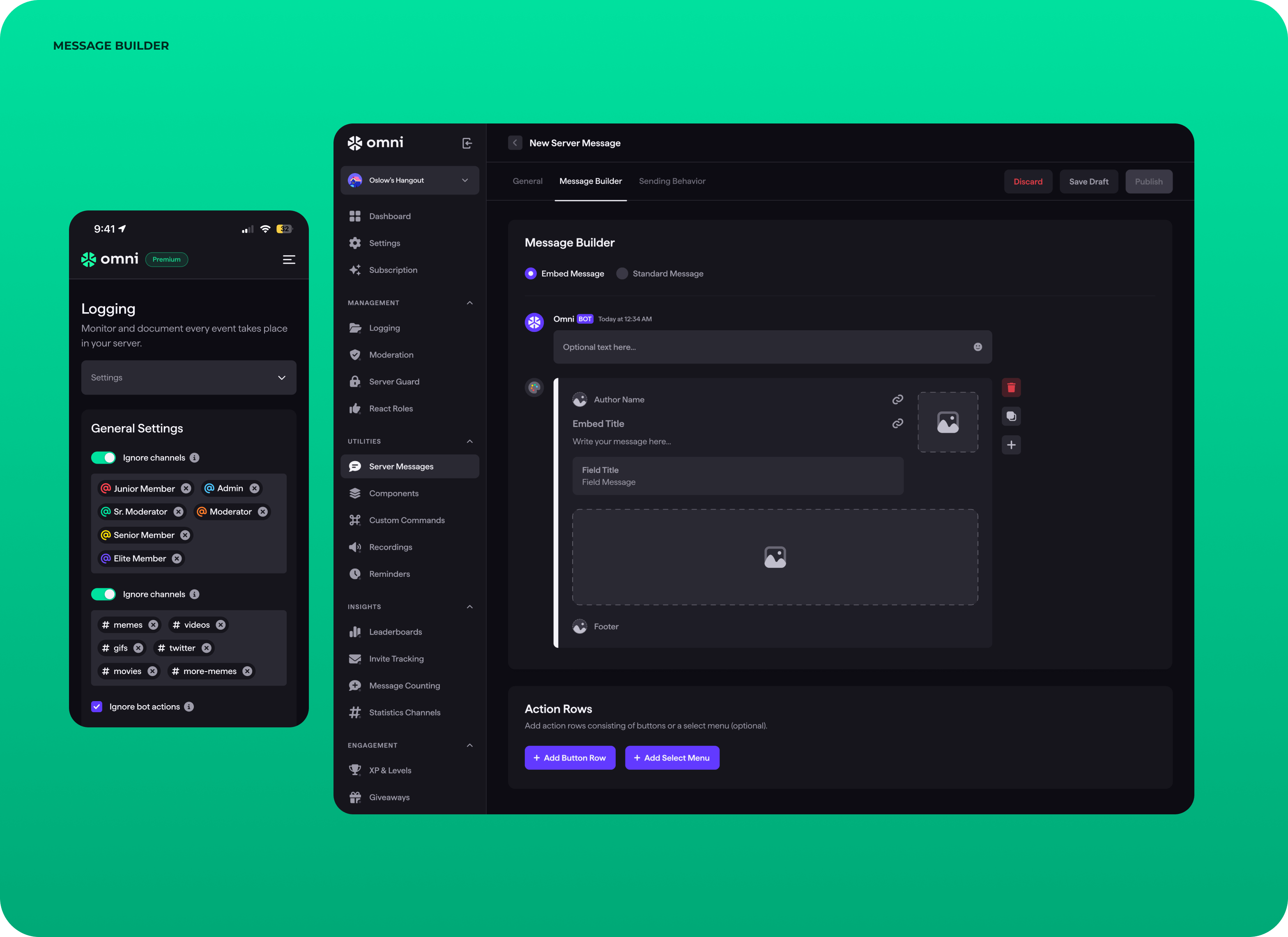 UX/UI design & web development for Discord server management - form-rework.goodface.works