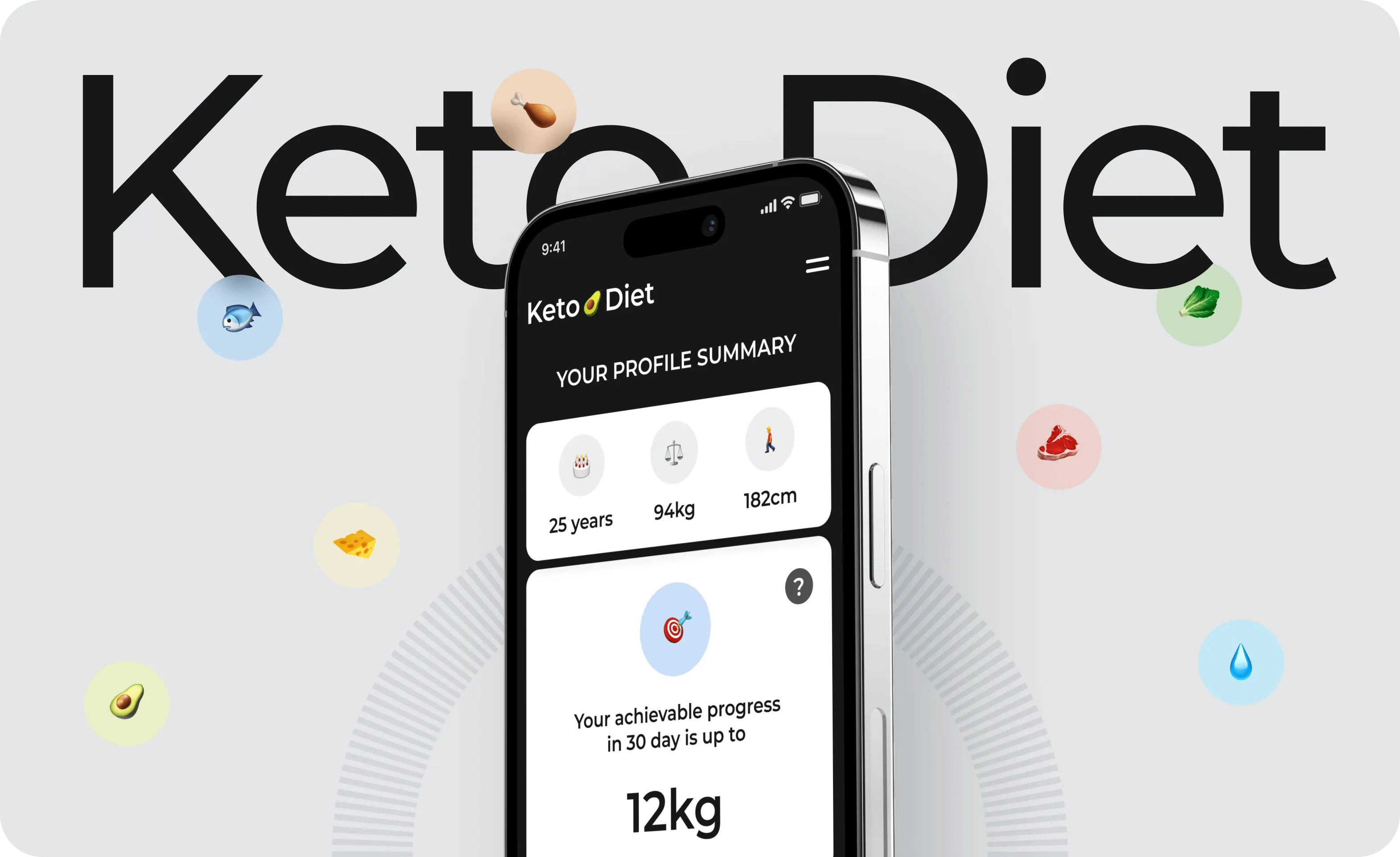 Foodtech Case Study: Keto.Diet App design & development - form-rework.goodface.works