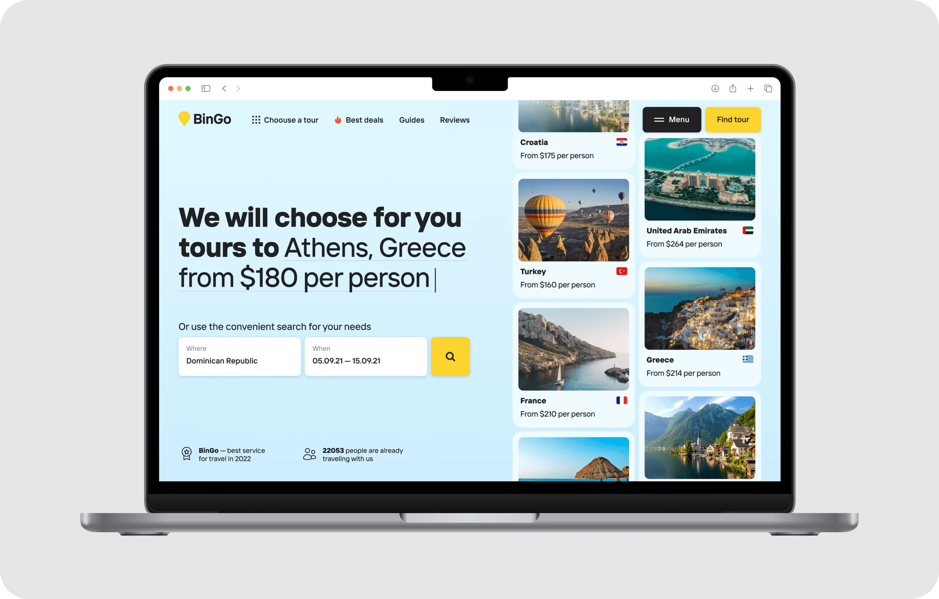 UX/UI Design & Discovery Phase for global travel service - form-rework.goodface.works