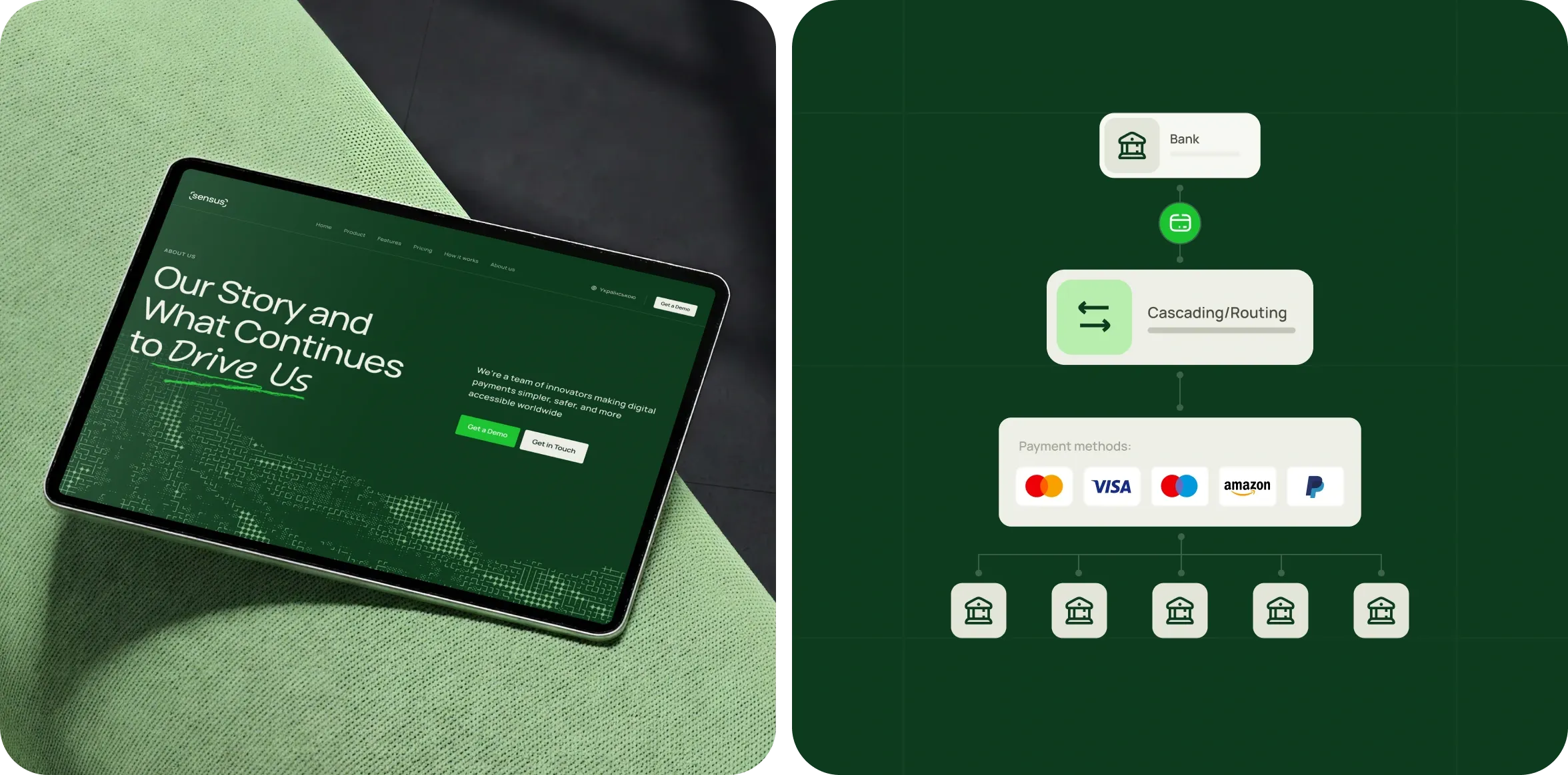 Payment platform web design and branding services - goodface.works