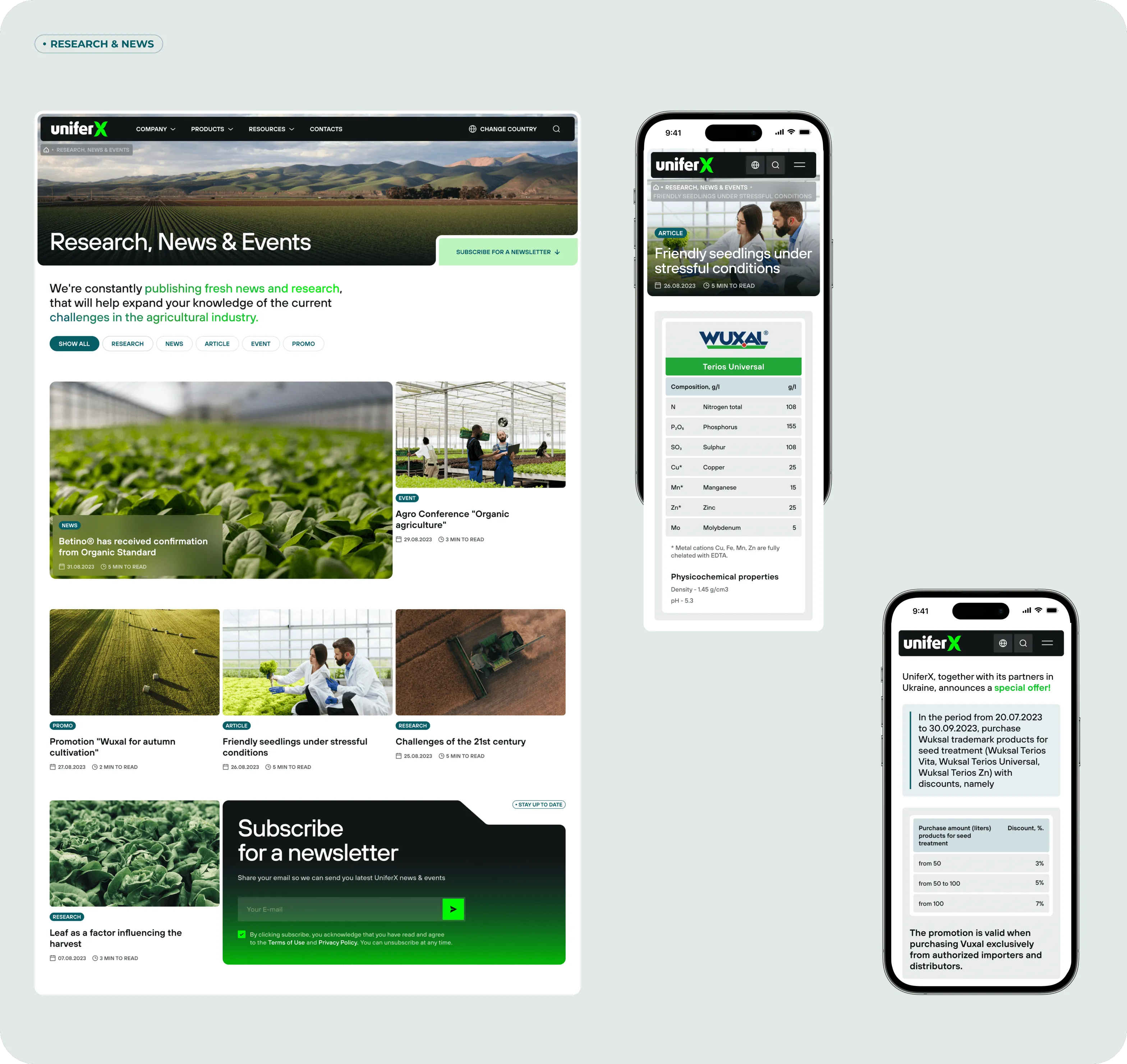 UX/UI design & web development for agritech - form-rework.goodface.works