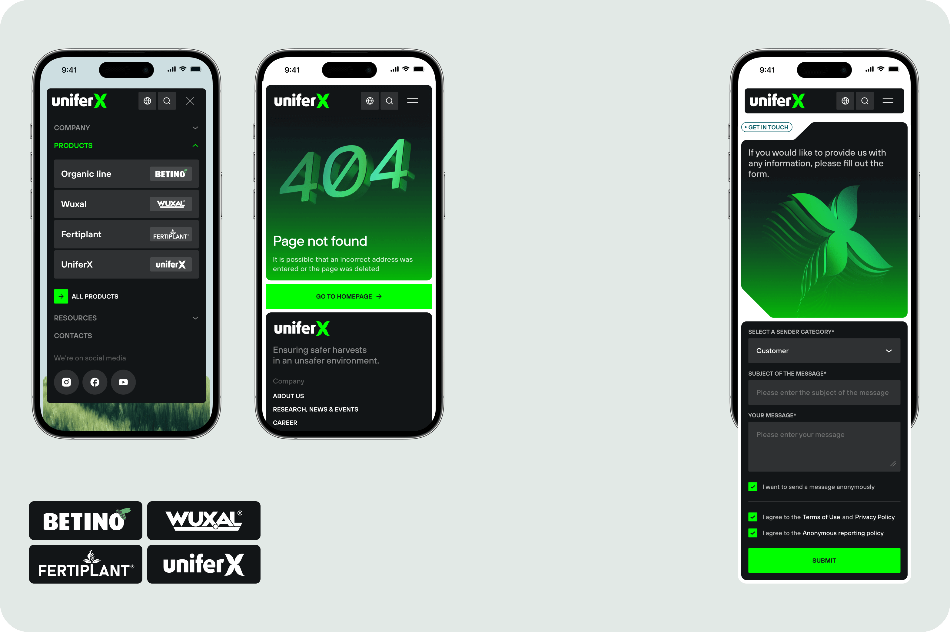 UX/UI design & web development for agritech - form-rework.goodface.works