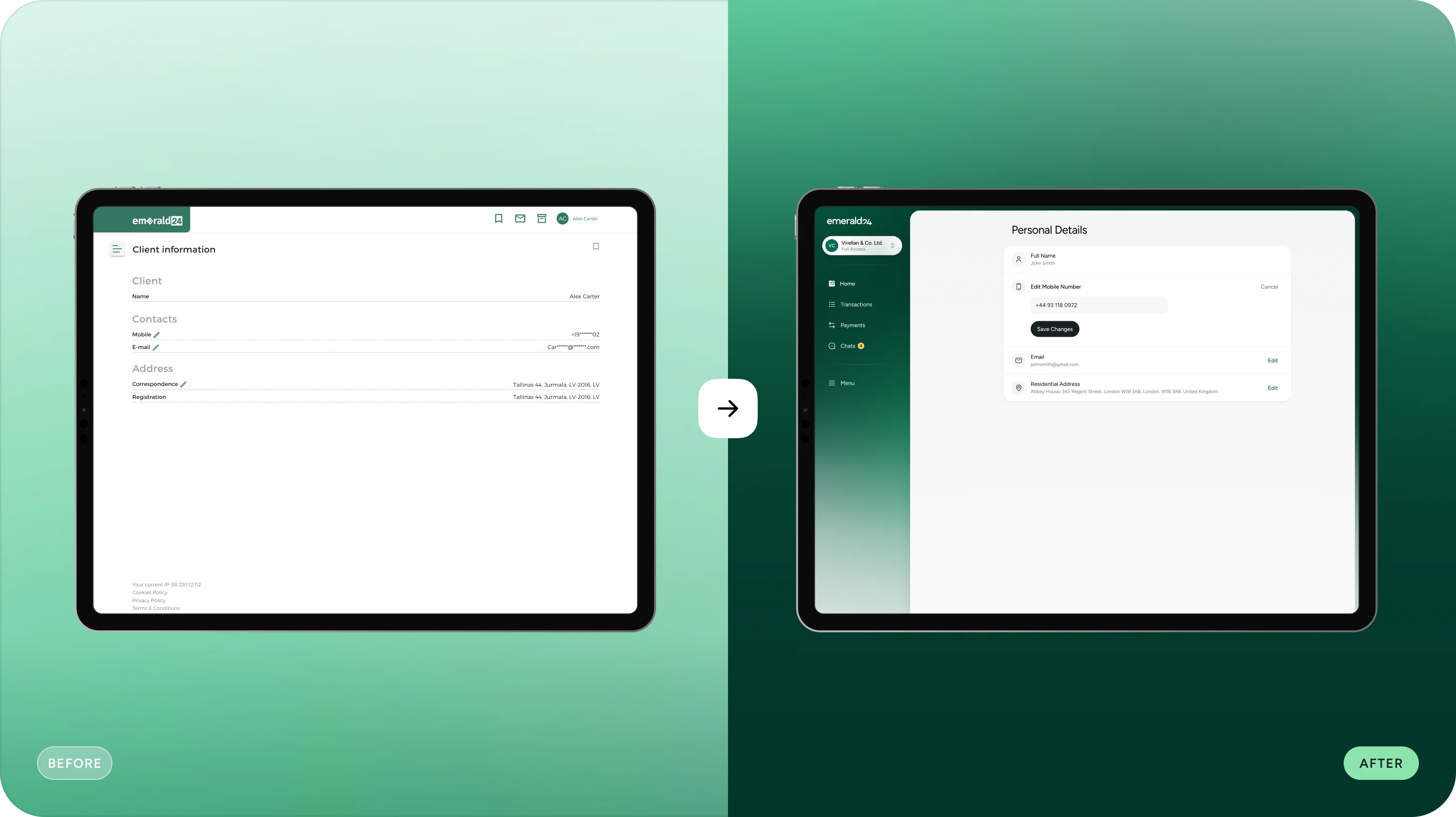 Digital banking UX/UI design case study - form-rework.goodface.works