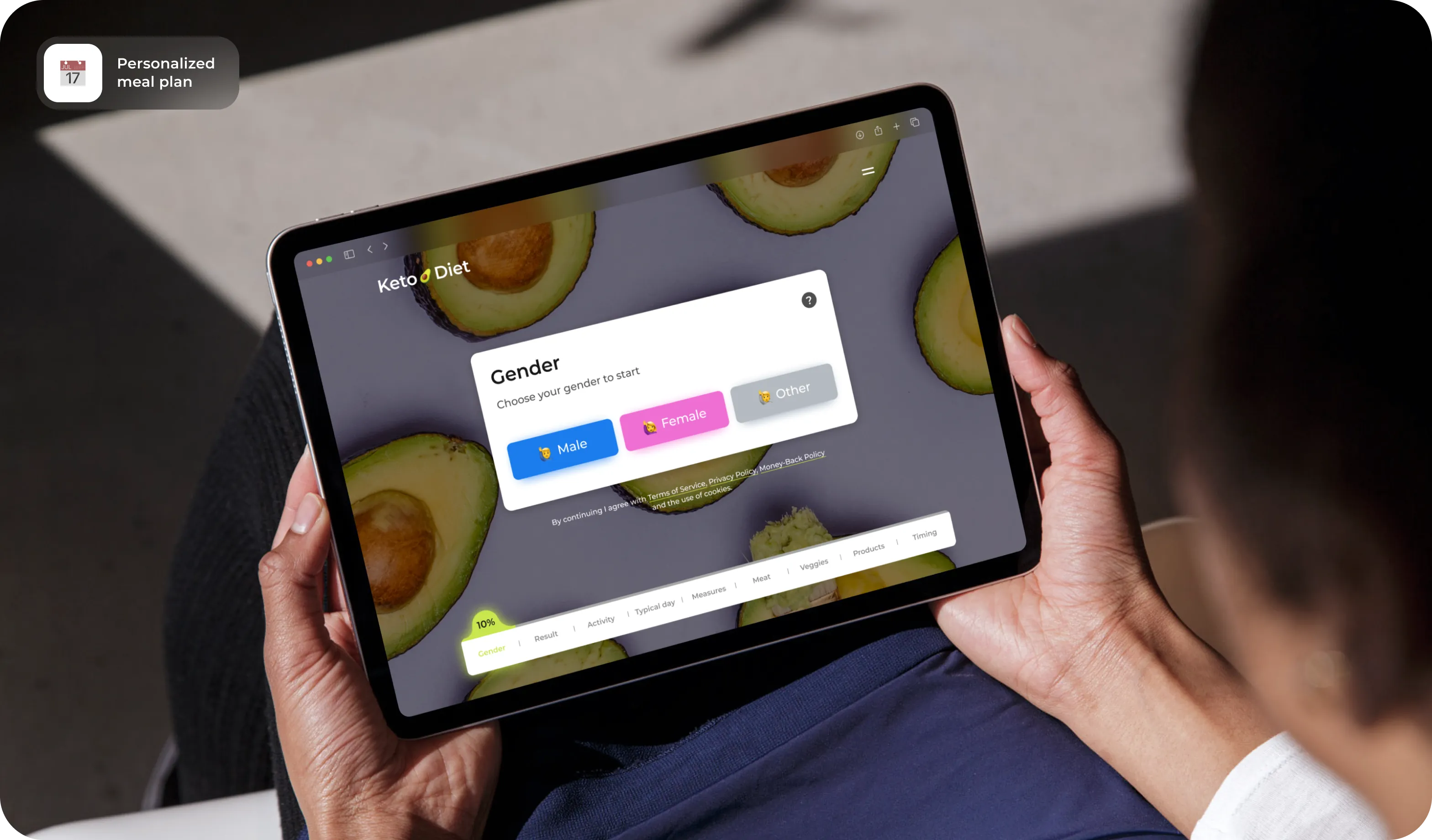 Foodtech Case Study: Keto.Diet App design & development - form-rework.goodface.works