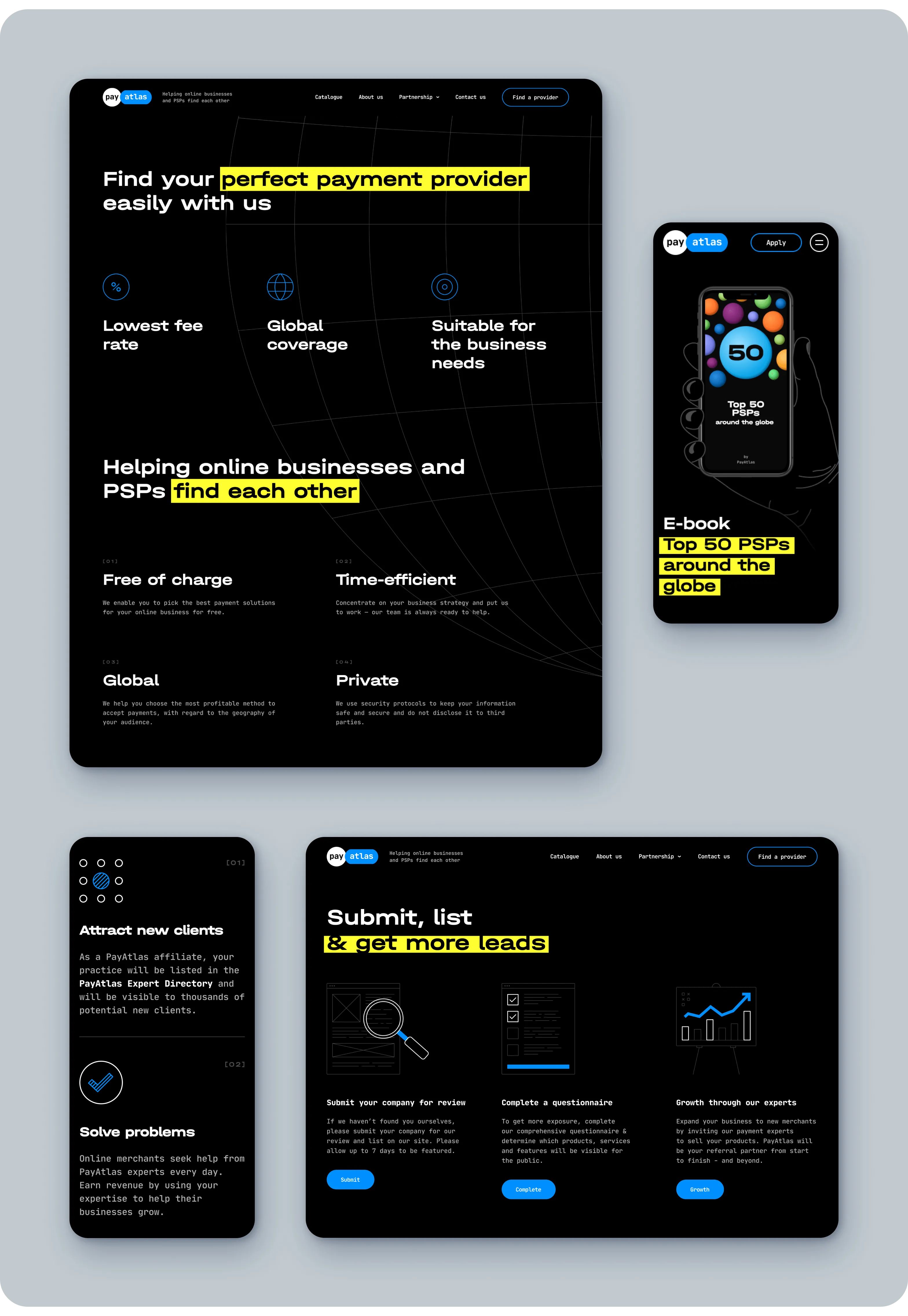 Brand Identity and Product Design of a Global Payment Providers Catalog - form-rework.goodface.works