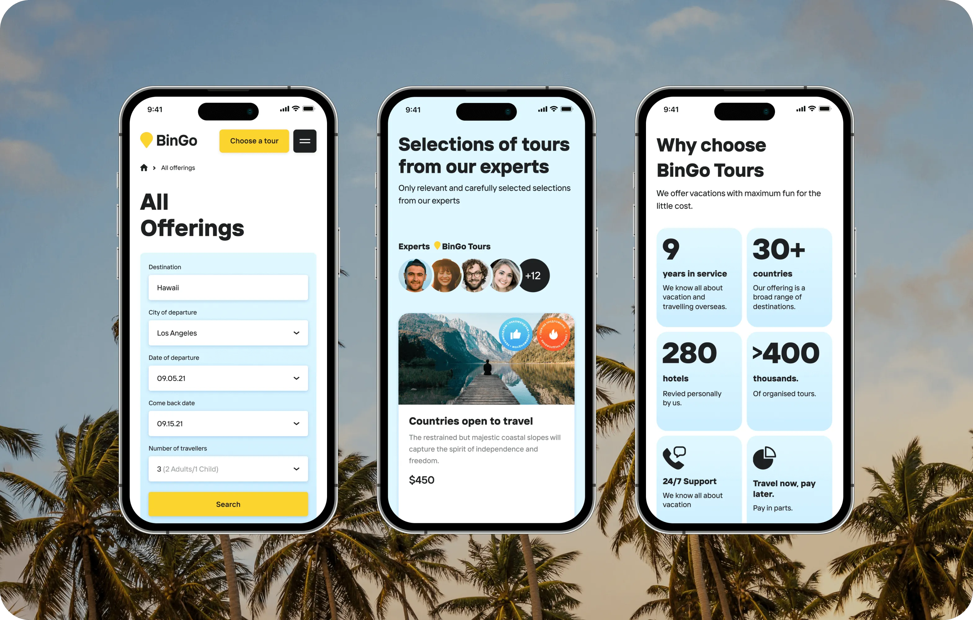 UX/UI Design & Discovery Phase for global travel service - form-rework.goodface.works