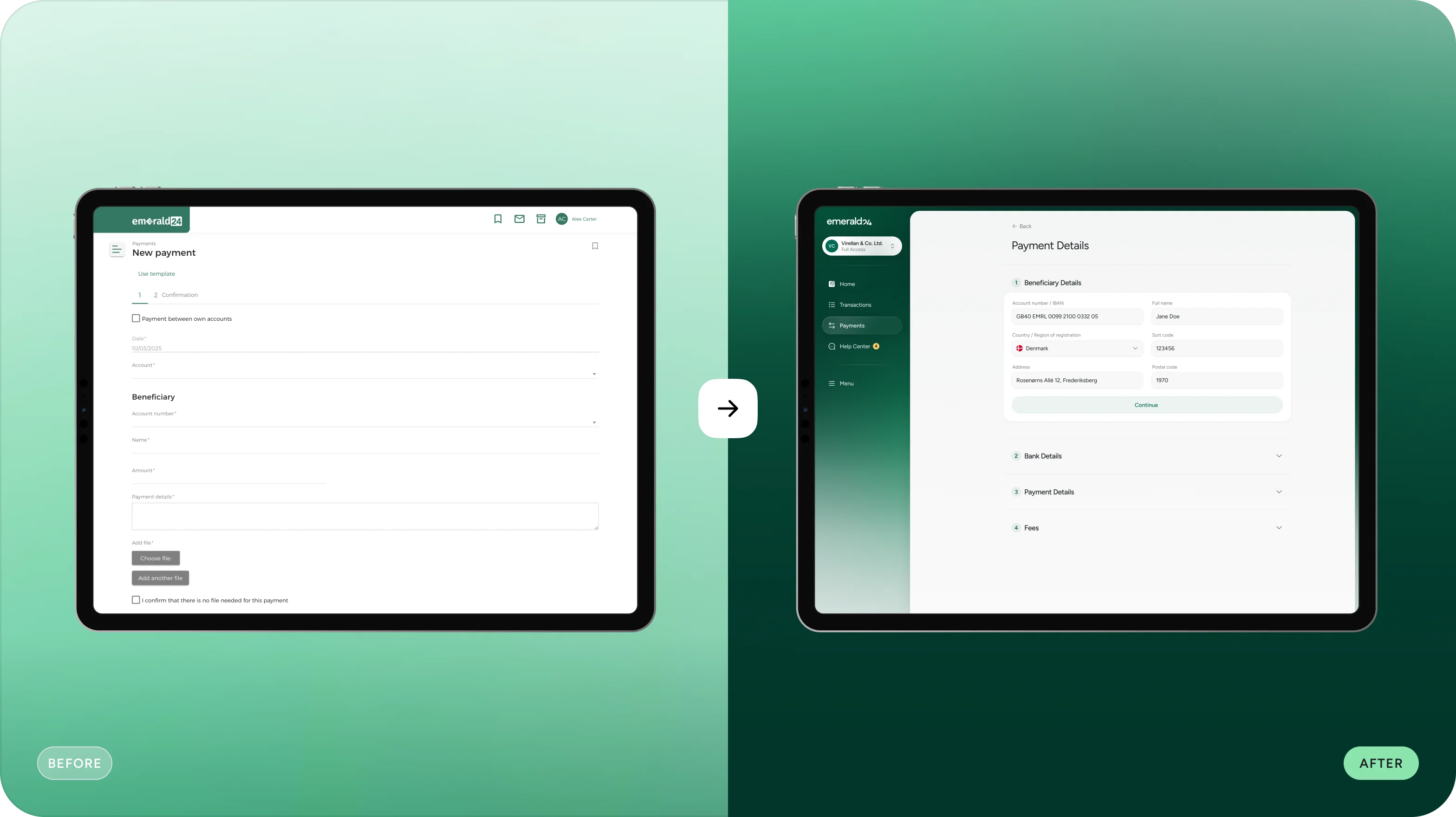Digital banking UX/UI design case study - form-rework.goodface.works
