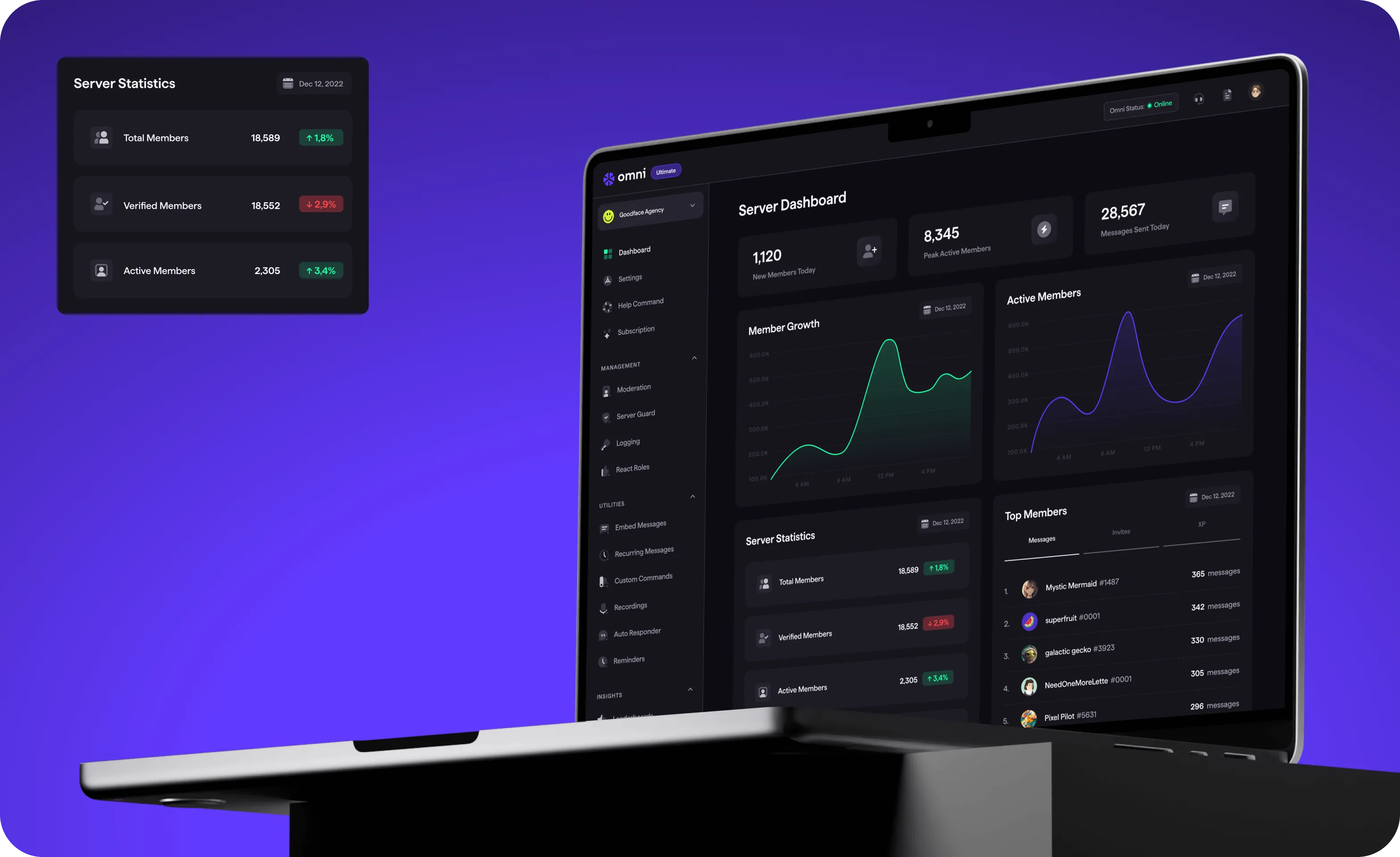 UX/UI design & web development for Discord server management - form-rework.goodface.works