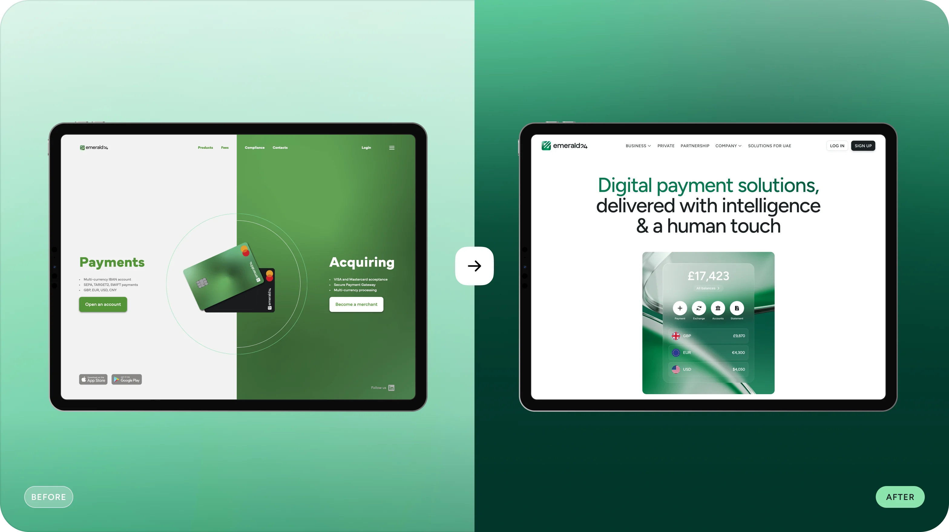 Digital banking UX/UI design case study - form-rework.goodface.works