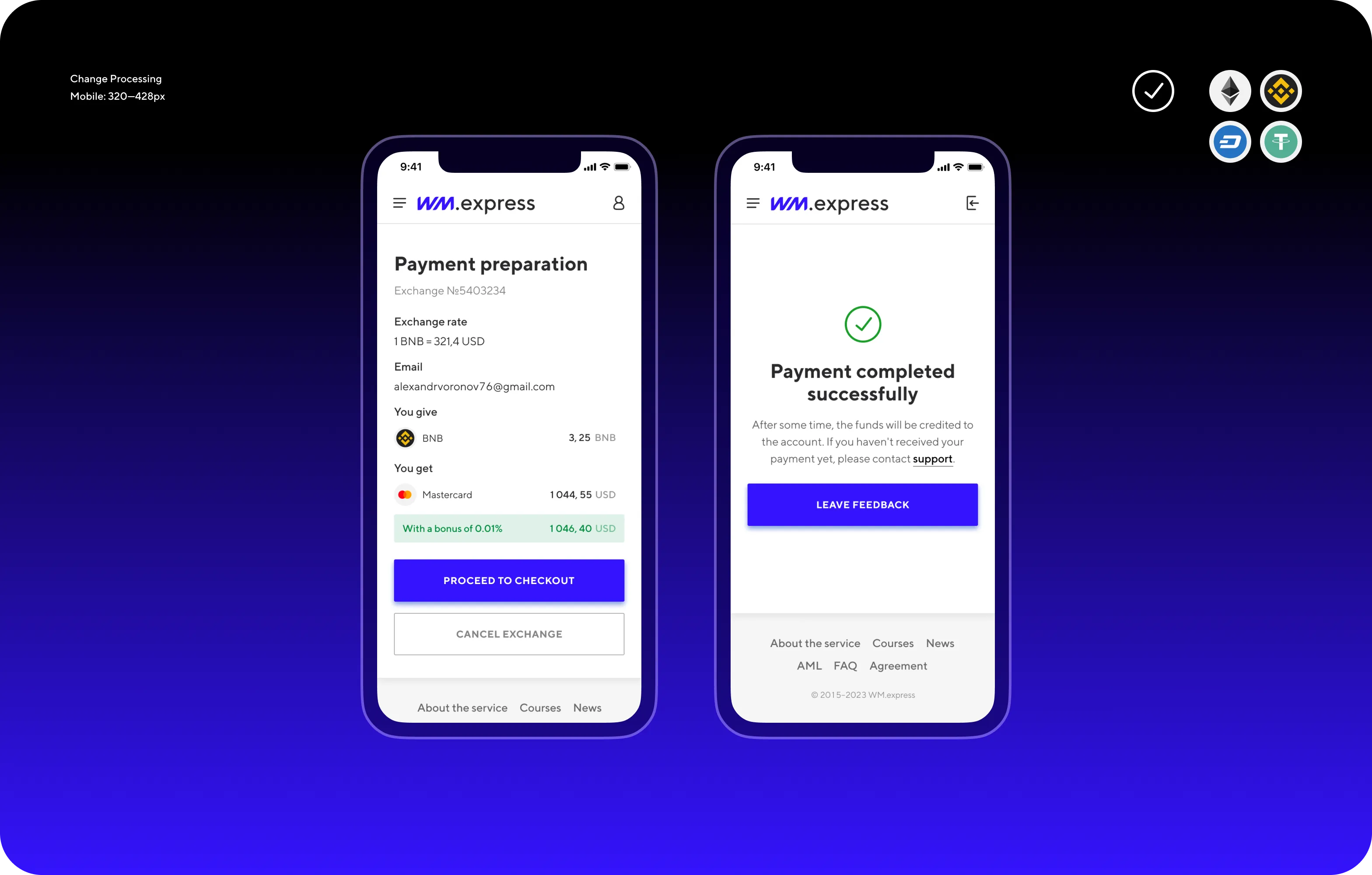 UX/UI Design for Digital Currency Exchange Platform - goodface.works
