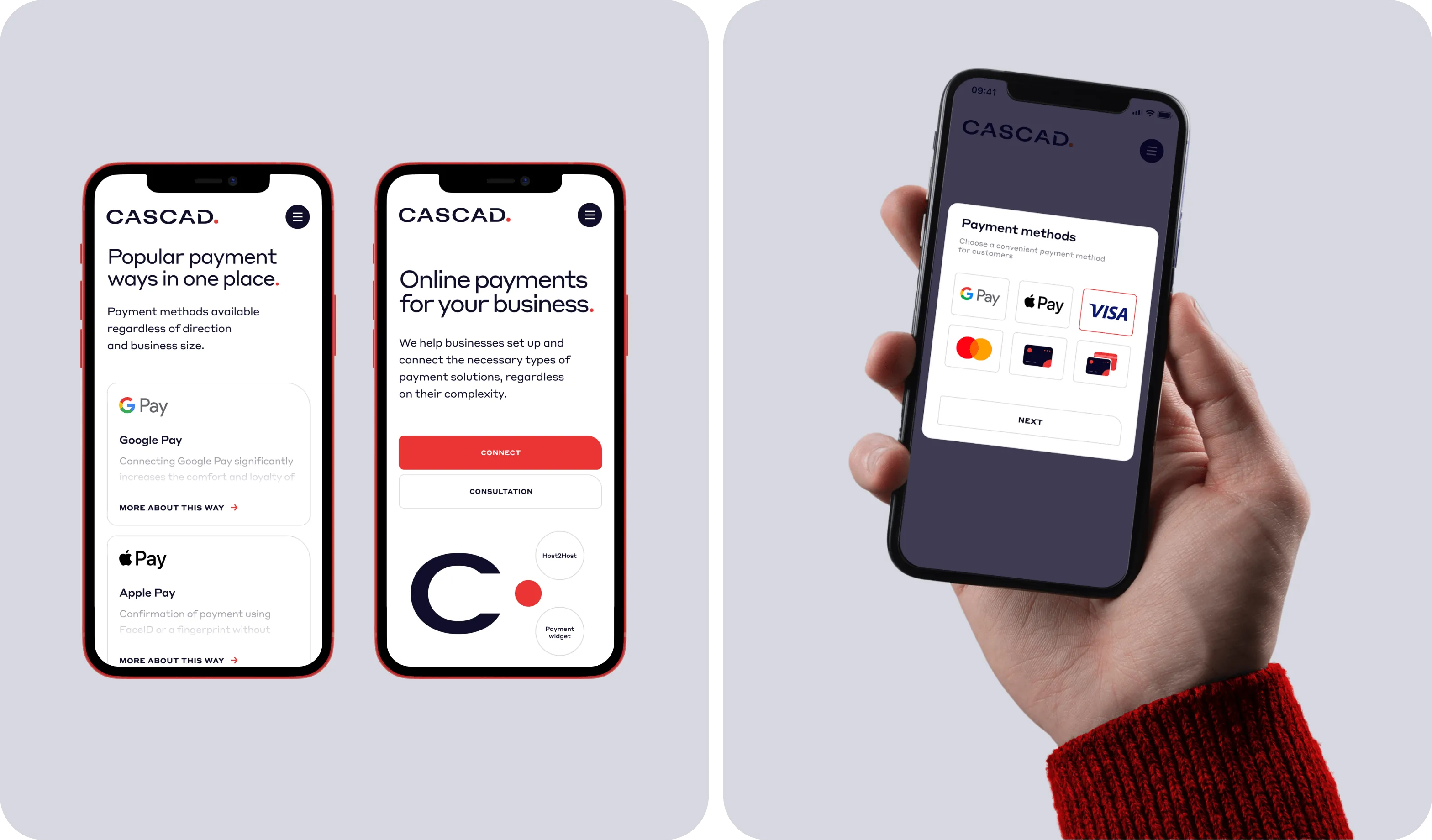 Website design & development for a payment system - goodface.works