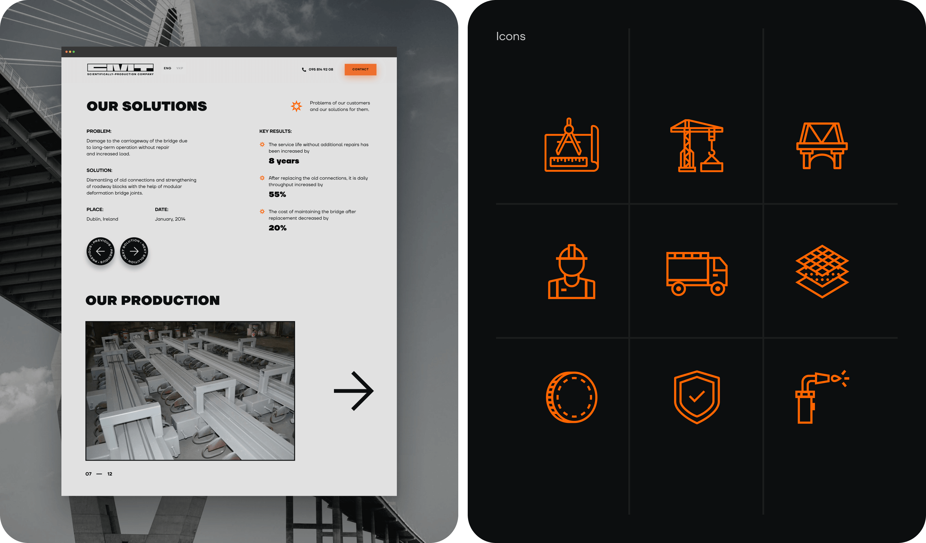Website & Visual Identity Design for Bridge Equipment Manufacturer - form-rework.goodface.works