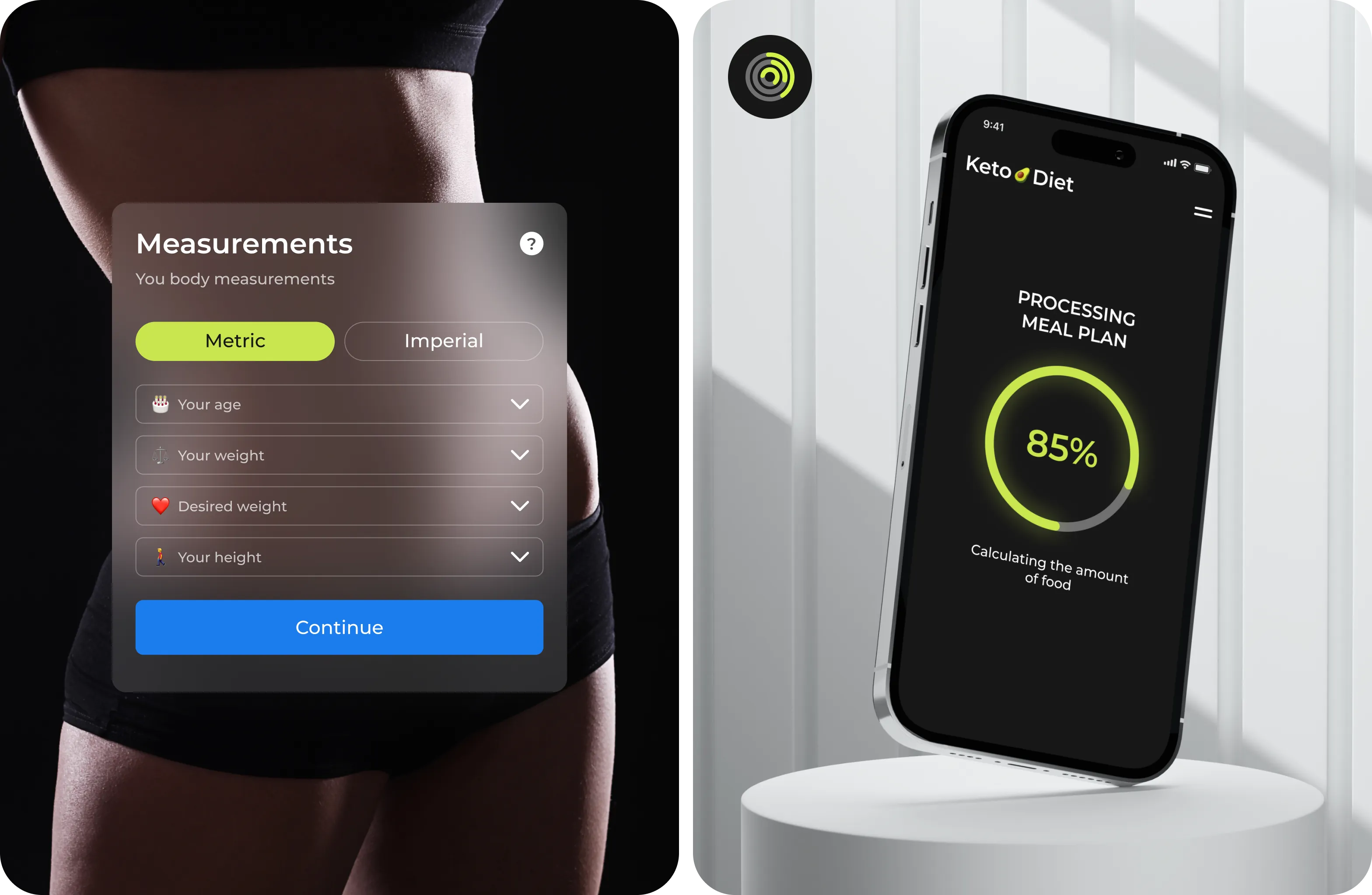 Foodtech Case Study: Keto.Diet App design & development - form-rework.goodface.works