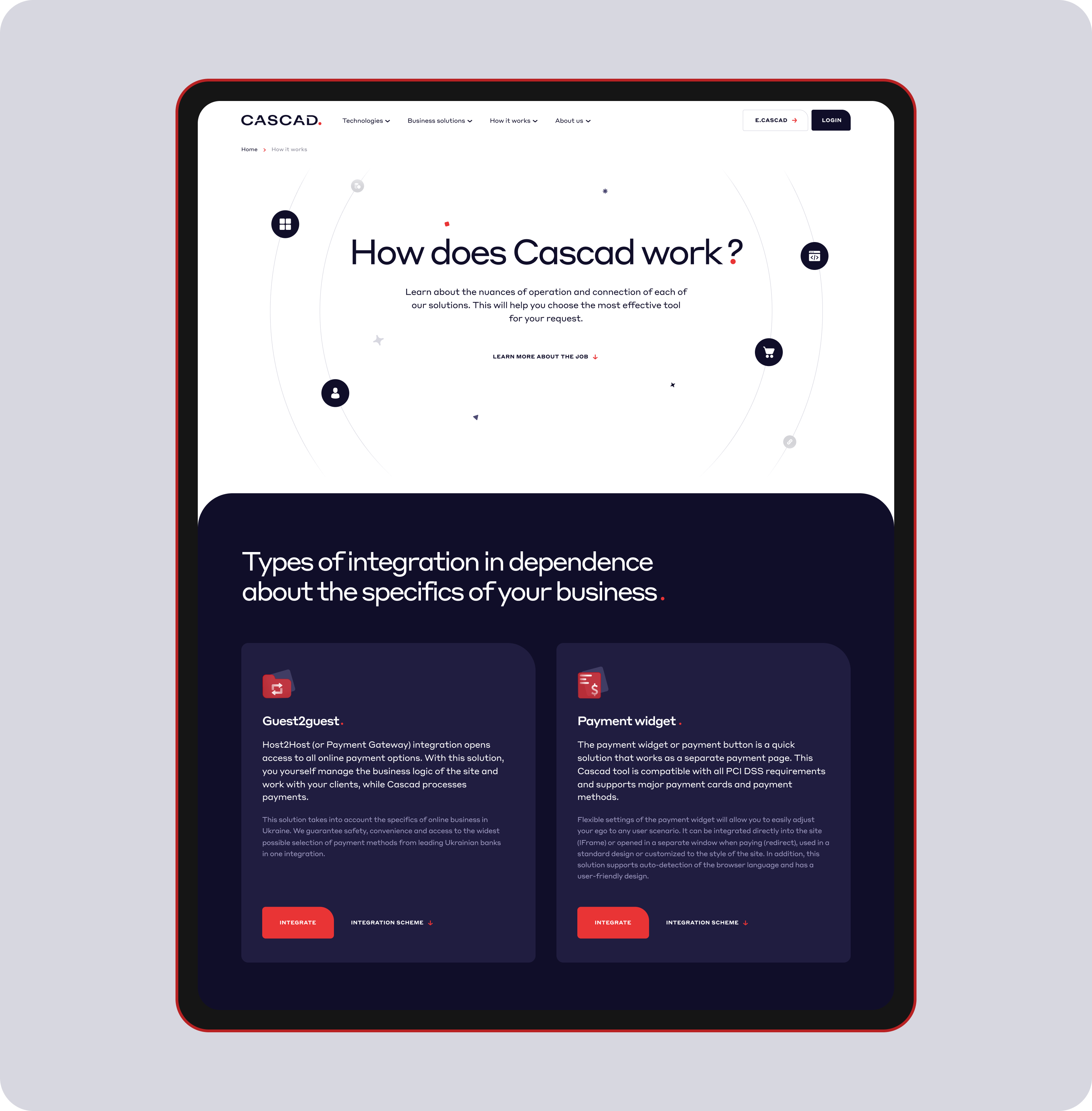 Website design & development for a payment system - goodface.works