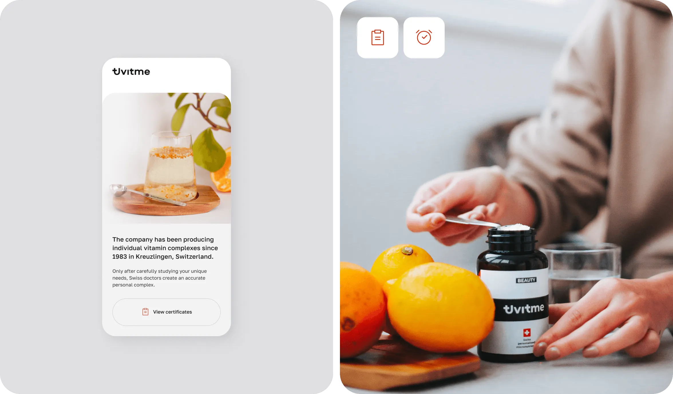 Website development & Brand Identity Services for Swiss Vitamin Startup - form-rework.goodface.works