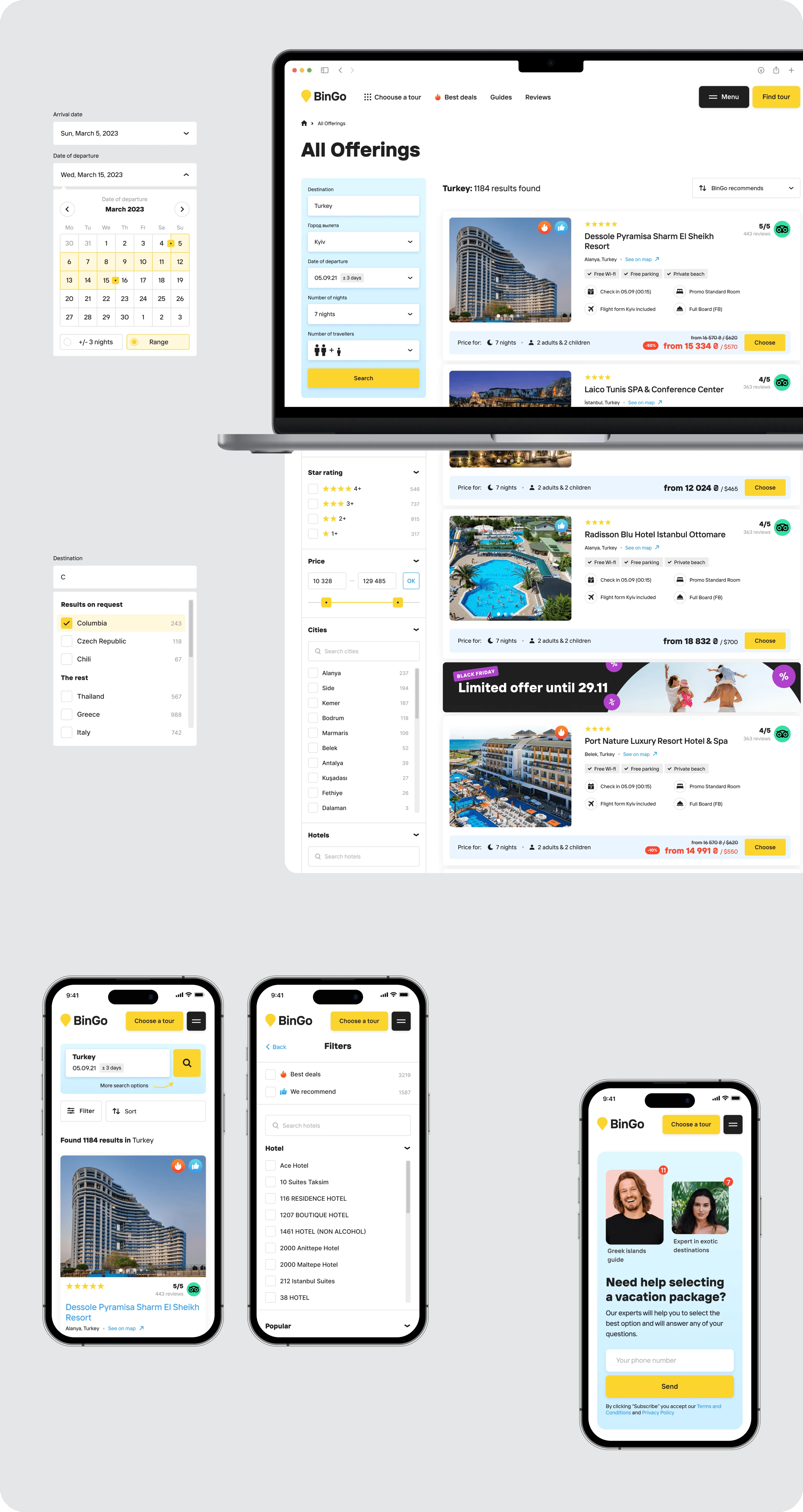 UX/UI Design & Discovery Phase for global travel service - form-rework.goodface.works