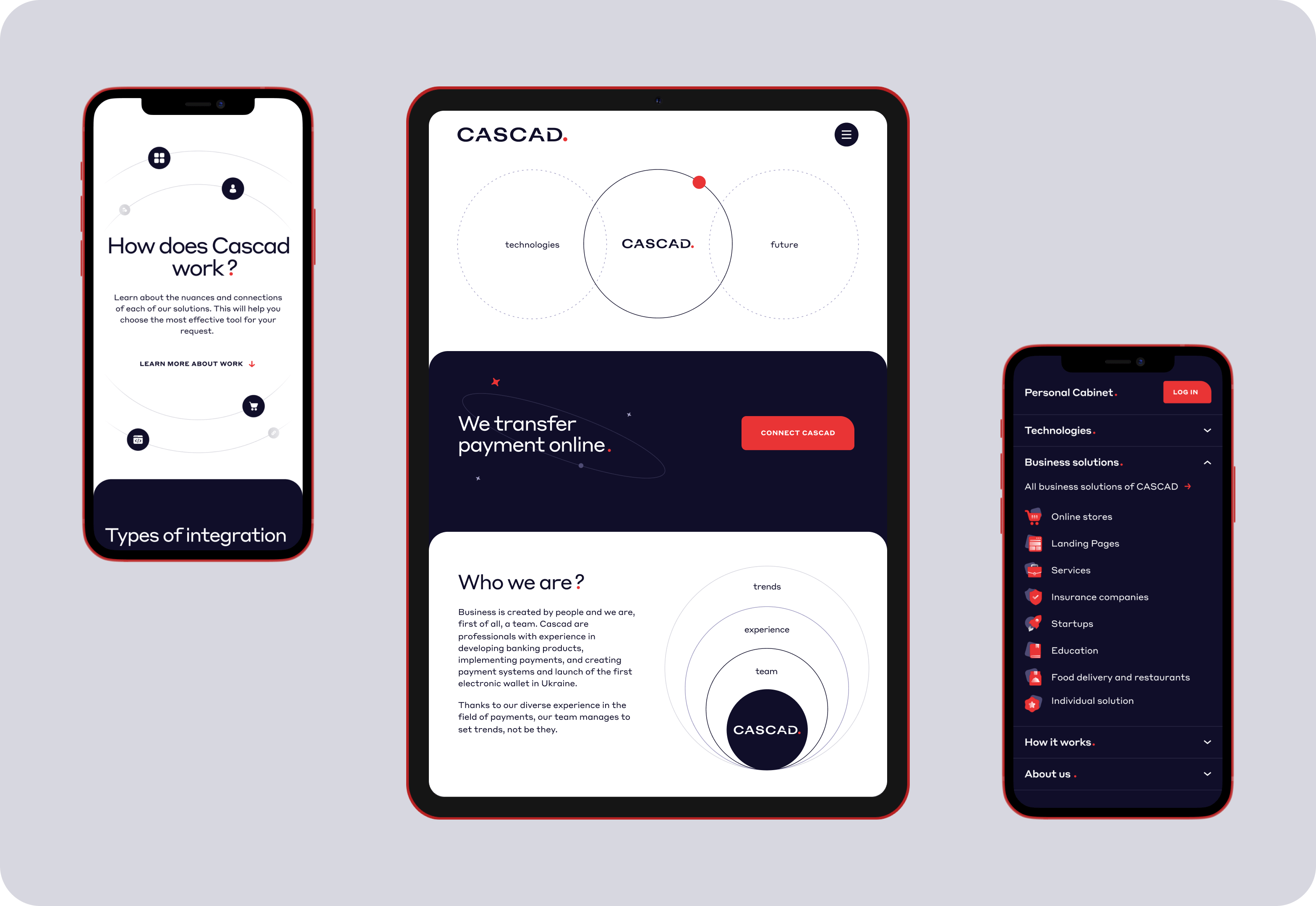 Website design & development for a payment system - goodface.works