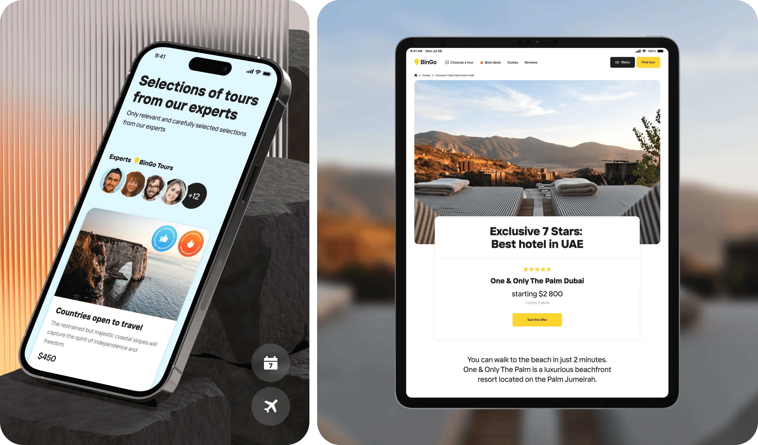 UX/UI Design & Discovery Phase for global travel service - form-rework.goodface.works