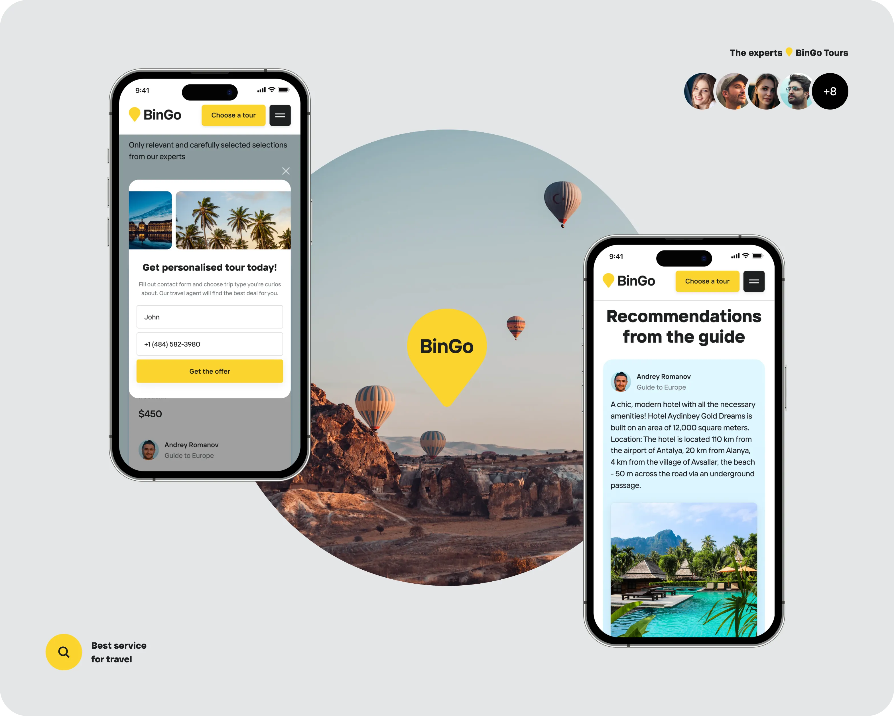 UX/UI Design & Discovery Phase for global travel service - form-rework.goodface.works