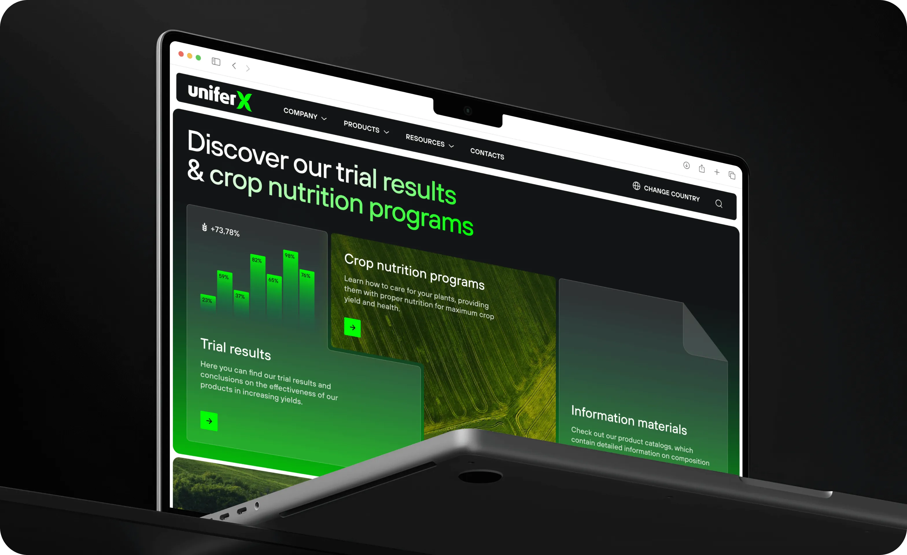 UX/UI design & web development for agritech - form-rework.goodface.works