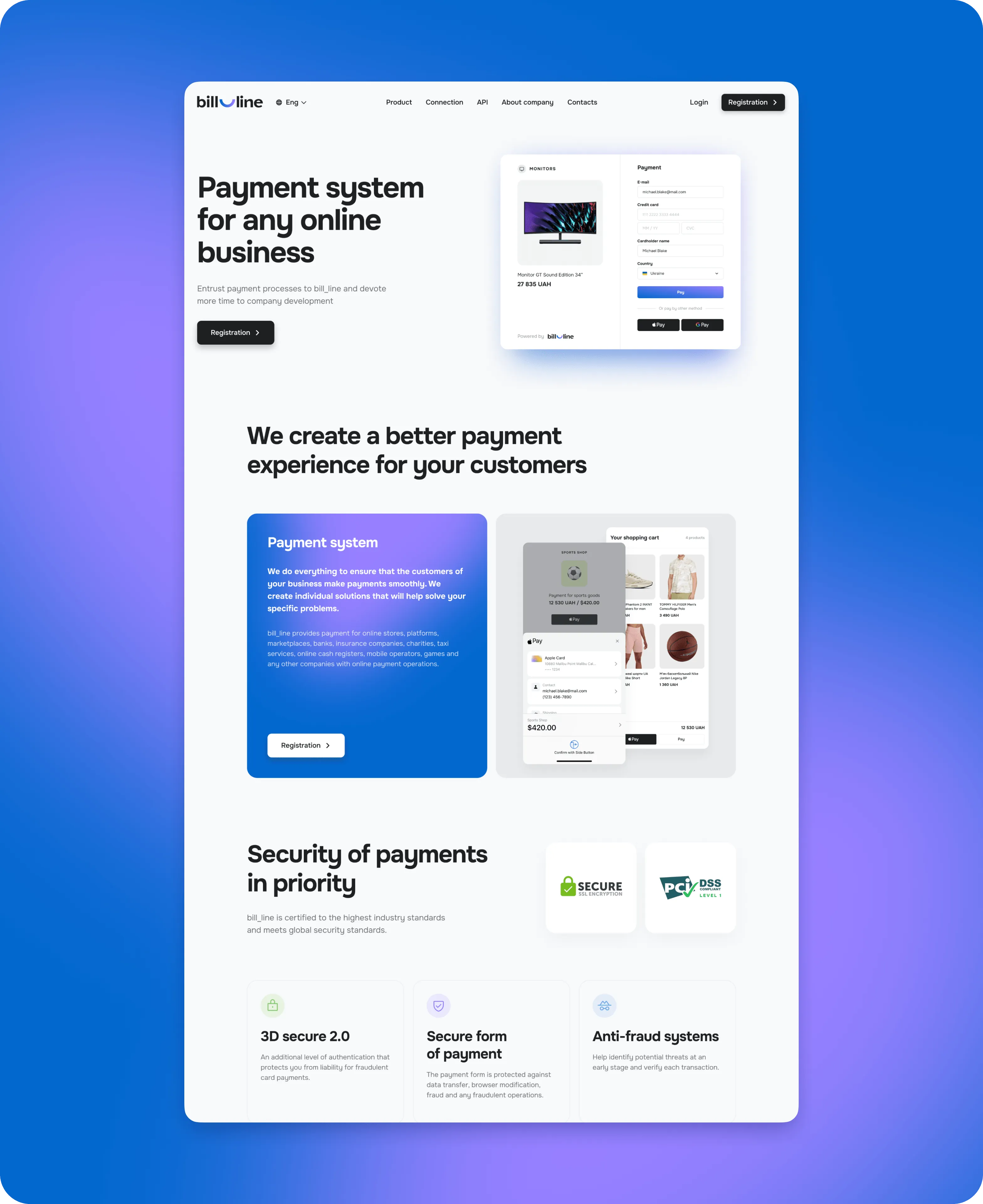 Brand identity design & website development for payment system - form-rework.goodface.works