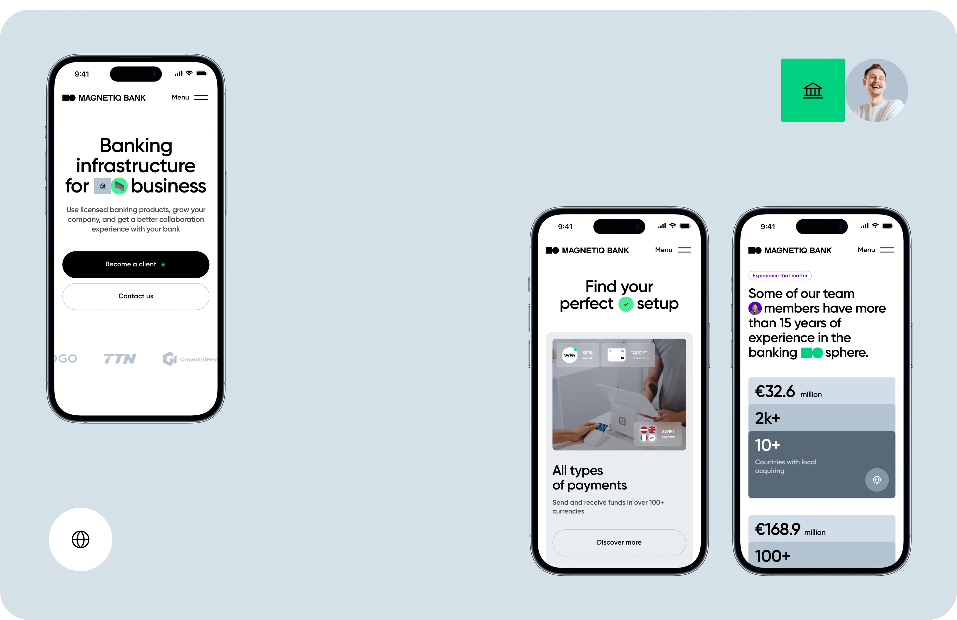 UX/UI Design & Brand Identity for a B2B Digital Bank - form-rework.goodface.works