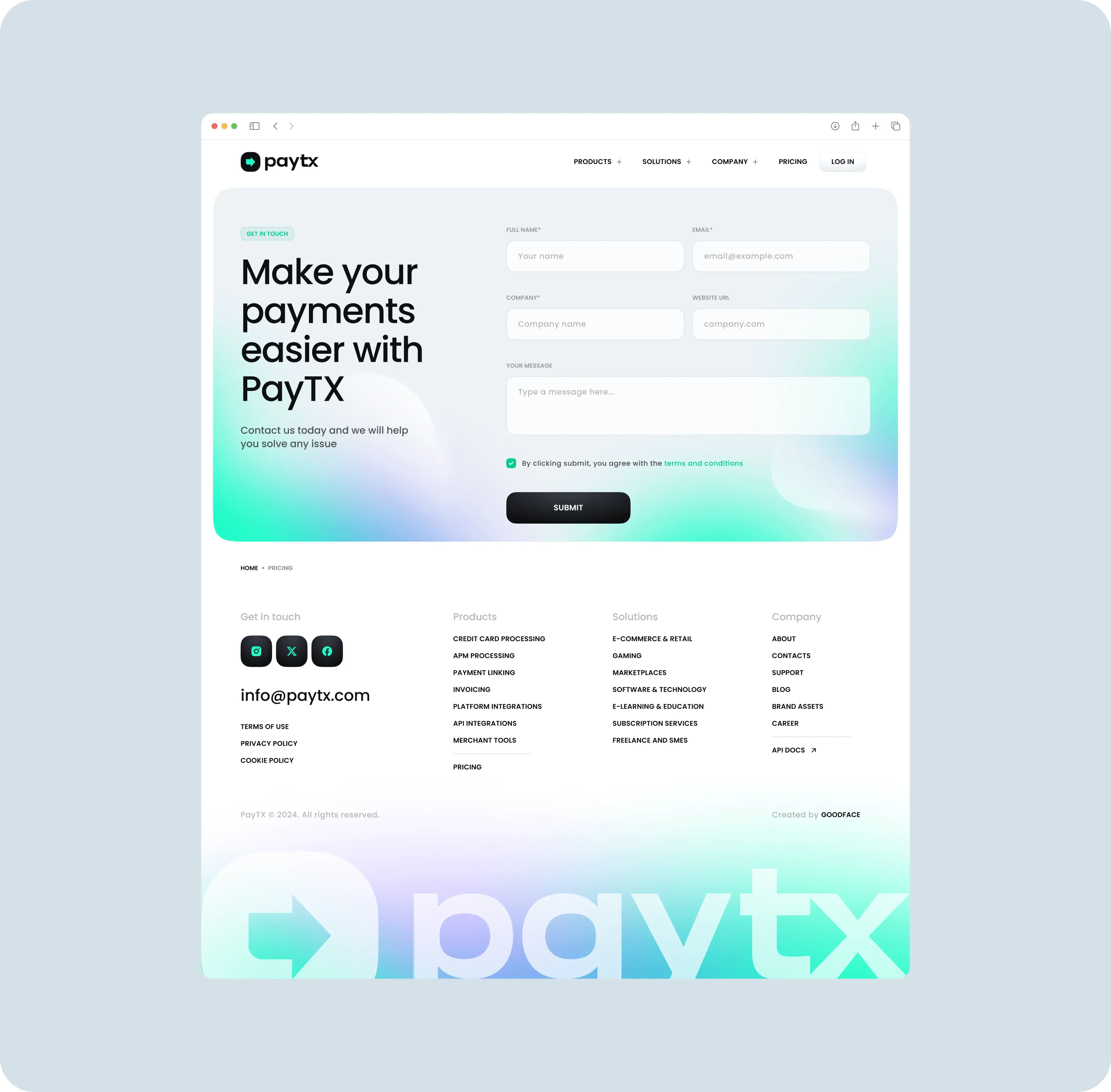 Web Design & Website Development for fintech brand - form-rework.goodface.works