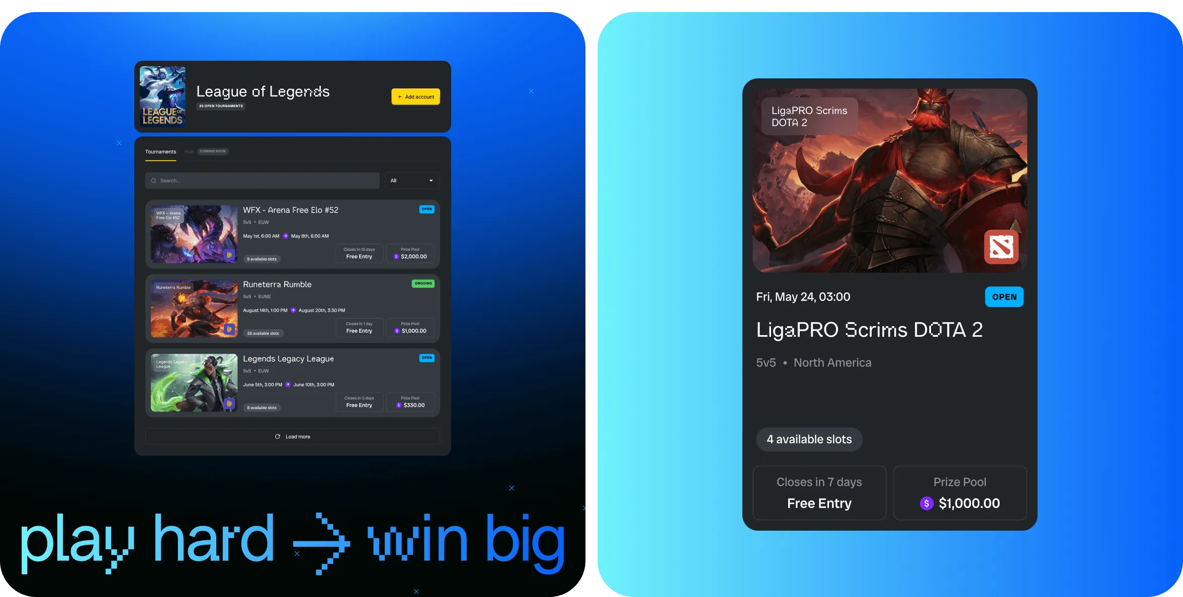 UX/UI Design for Batata eSports Platform - form-rework.goodface.works