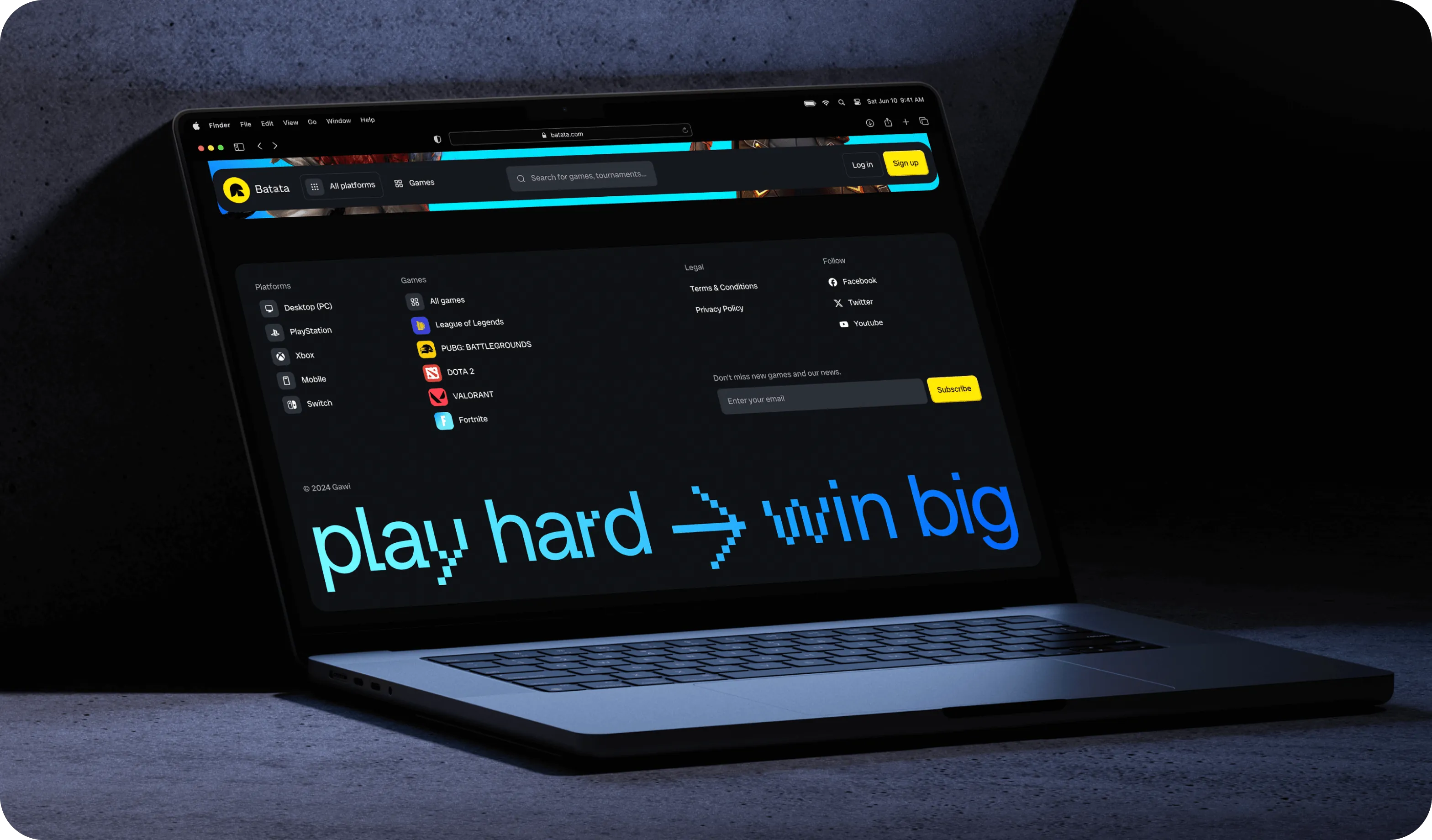 UX/UI Design for Batata eSports Platform - form-rework.goodface.works