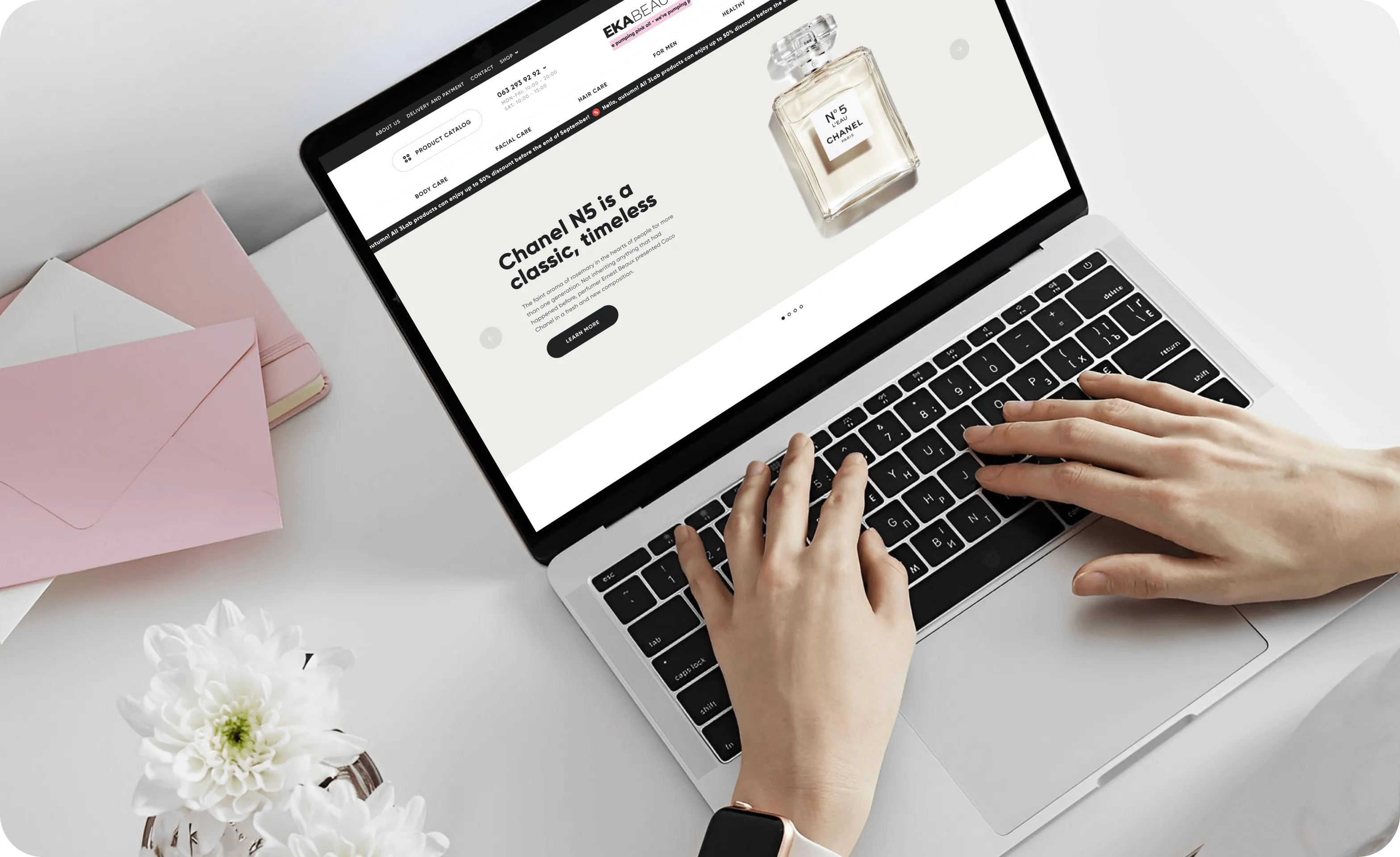 Bespoke website design & development for Cosmetics Brand - form-rework.goodface.works