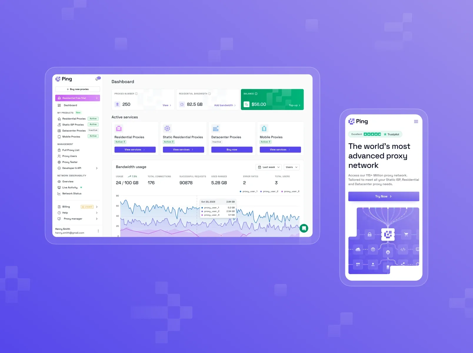 Ping Proxies (Byteful) - goodface.agency