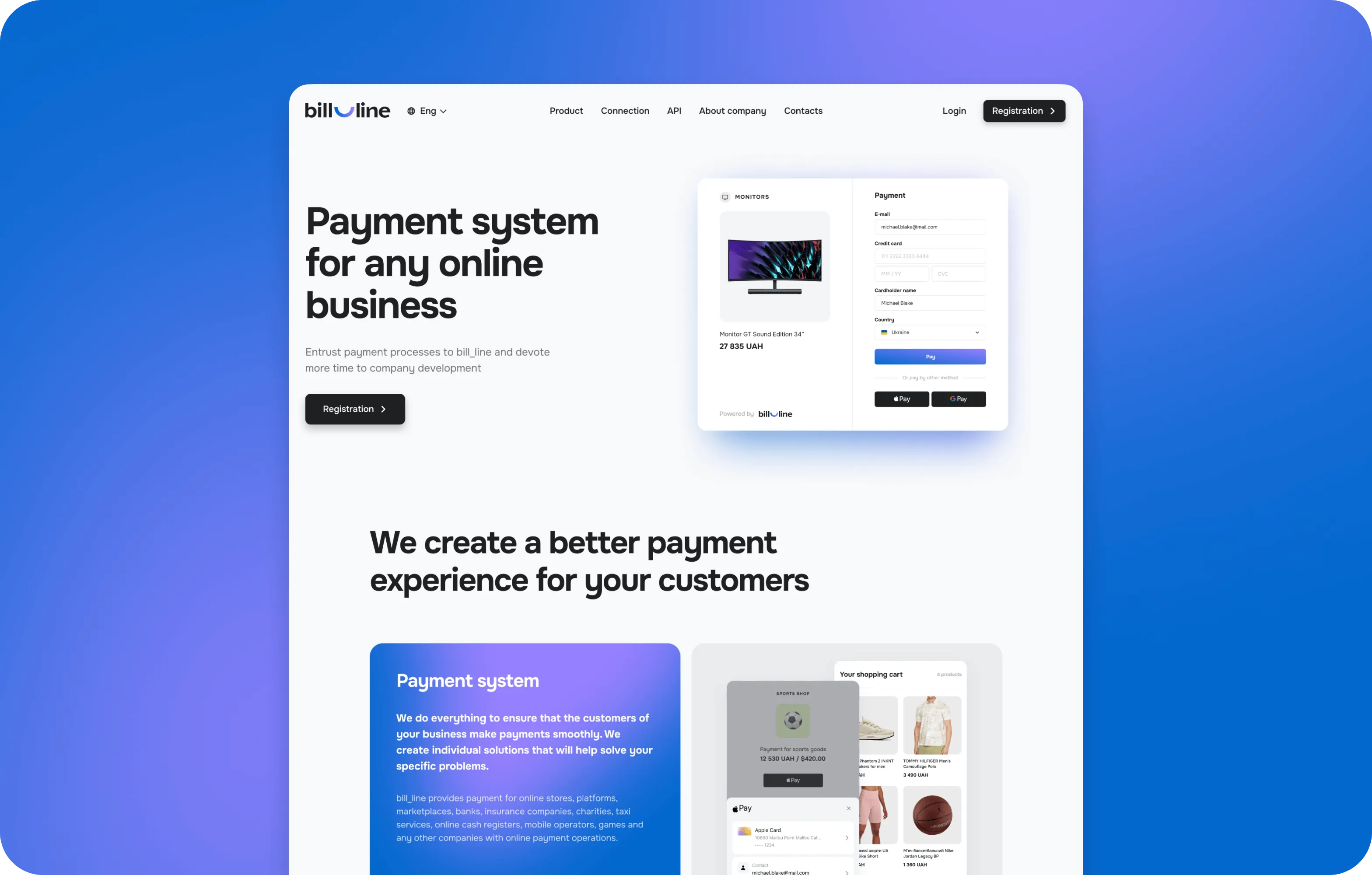 Brand identity design & website development for payment system - form-rework.goodface.works