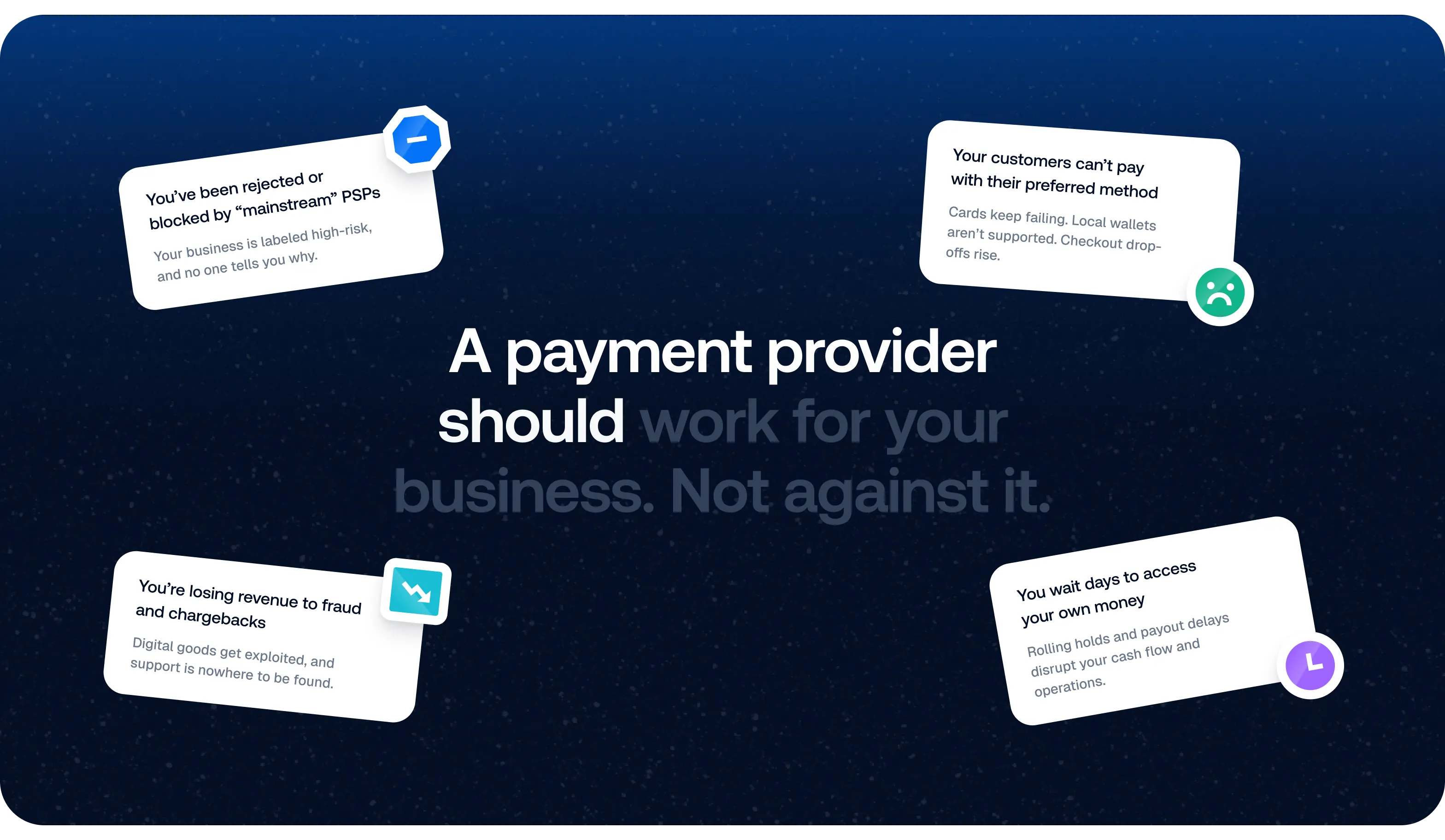 FinTech website design for payment processing platform - form-rework.goodface.works