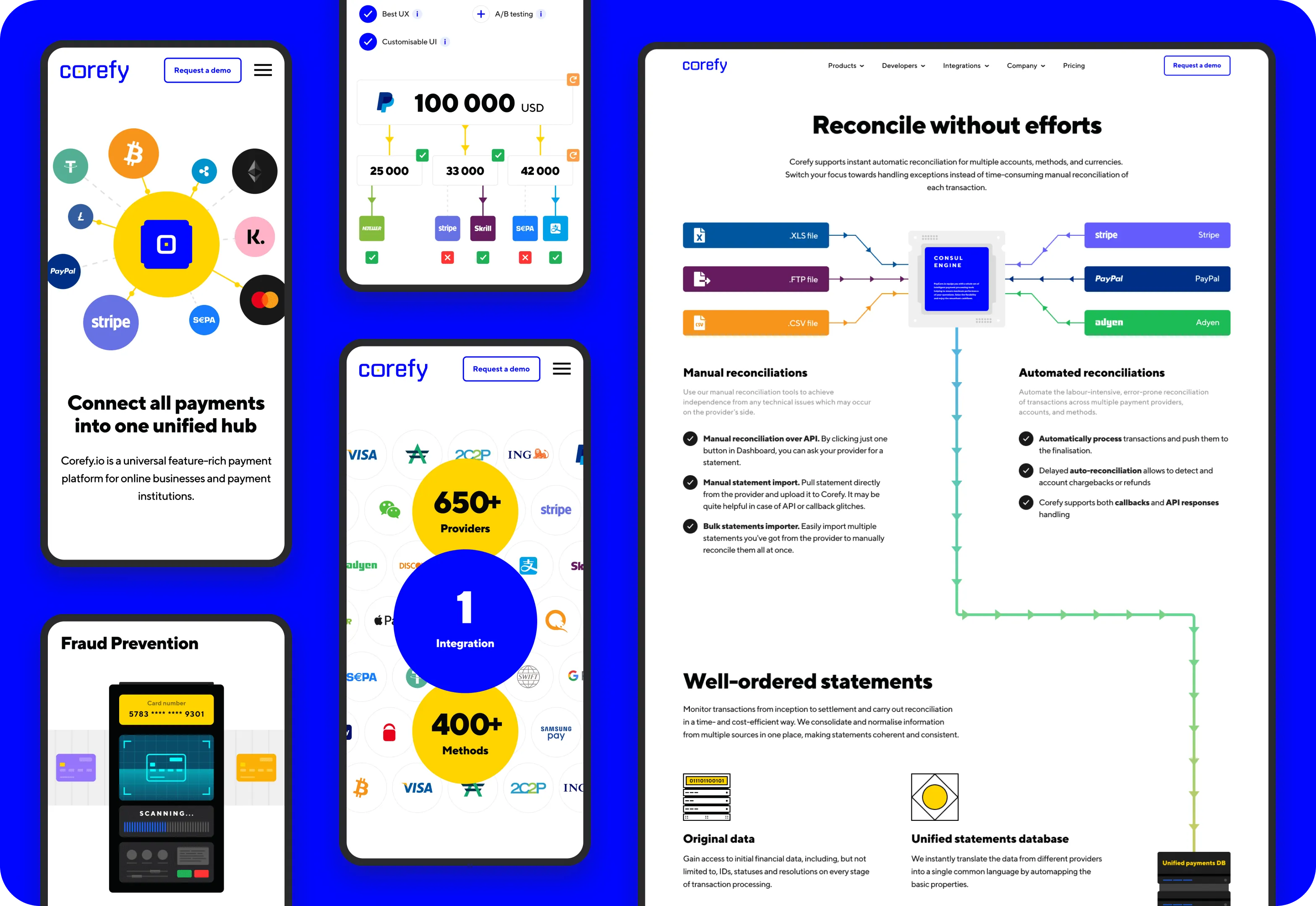 Fintech web design & development for payment orchestration platform - form-rework.goodface.works