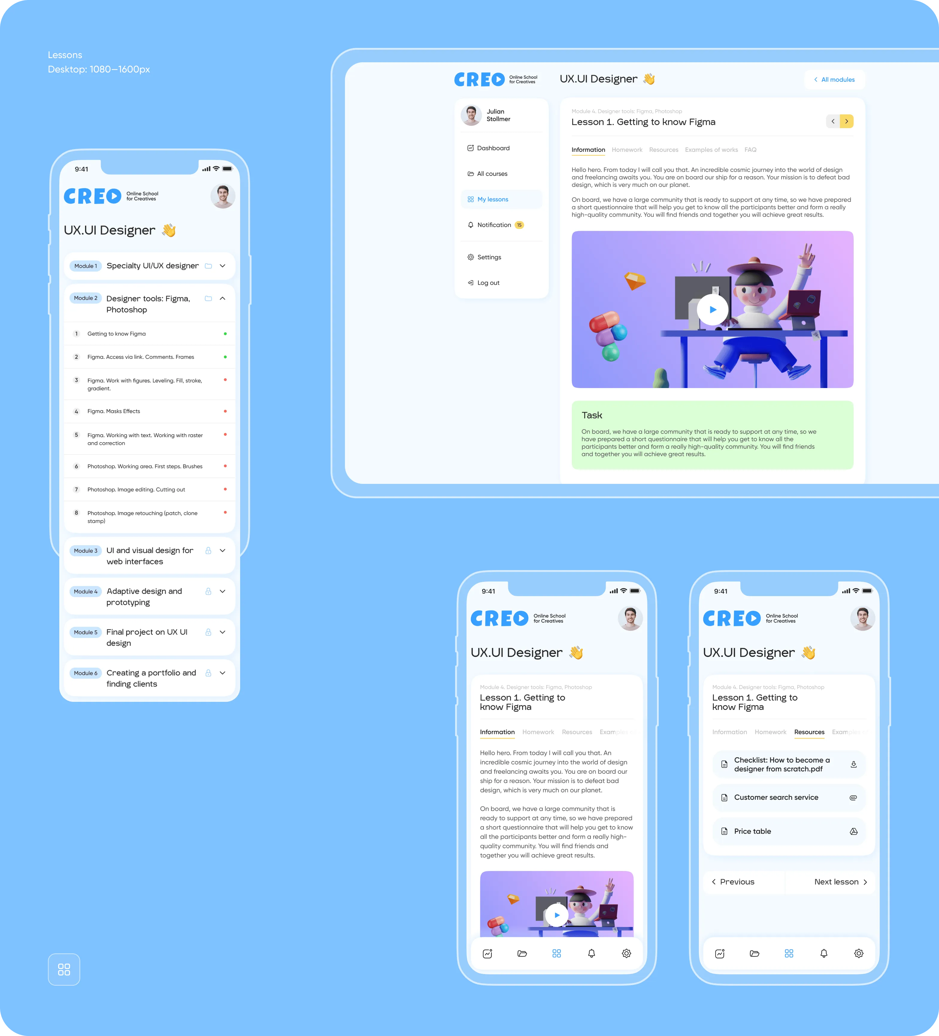 Custom LMS design & development for CREO platform - form-rework.goodface.works