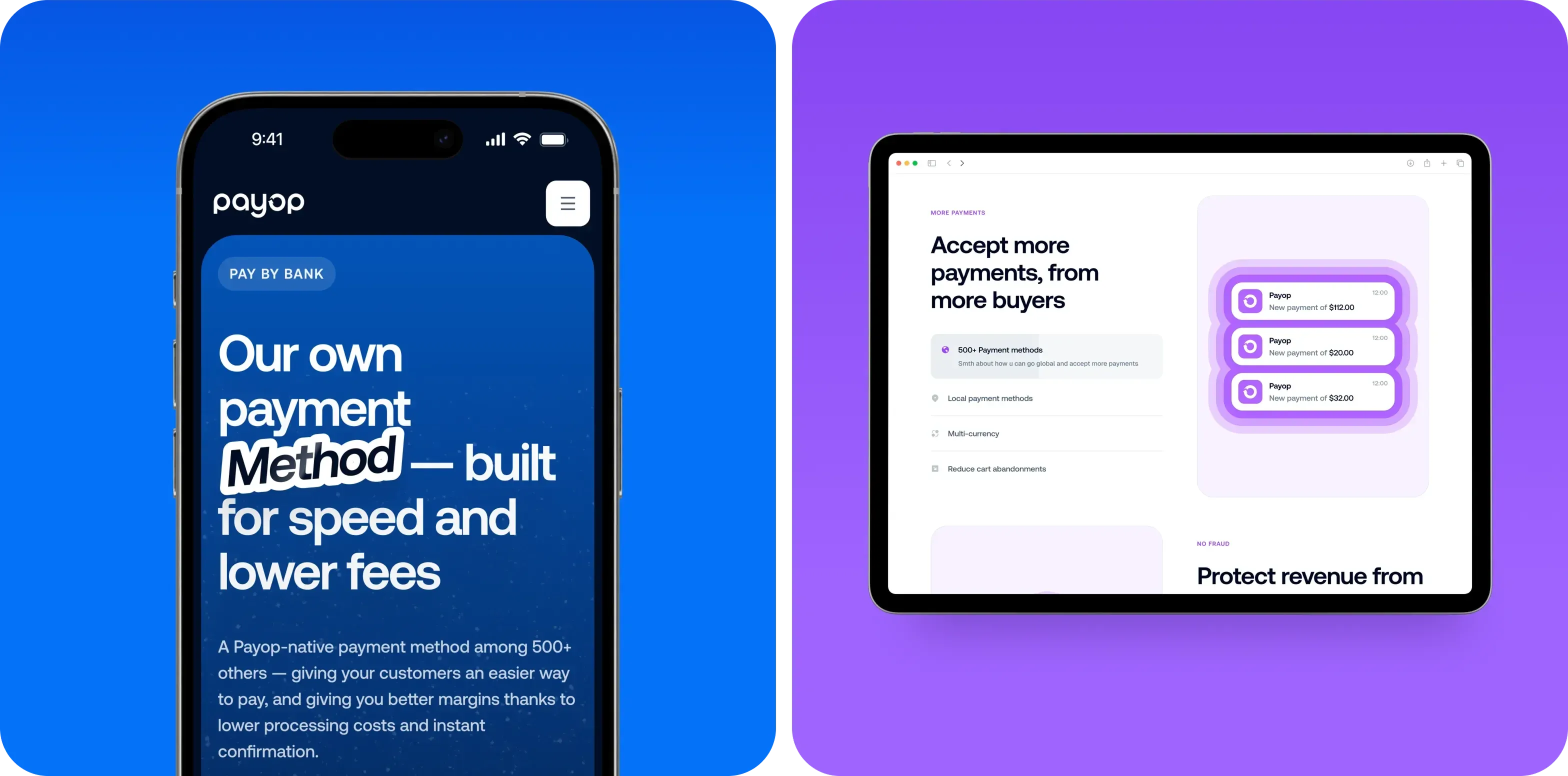 FinTech website design for payment processing platform - goodface.works