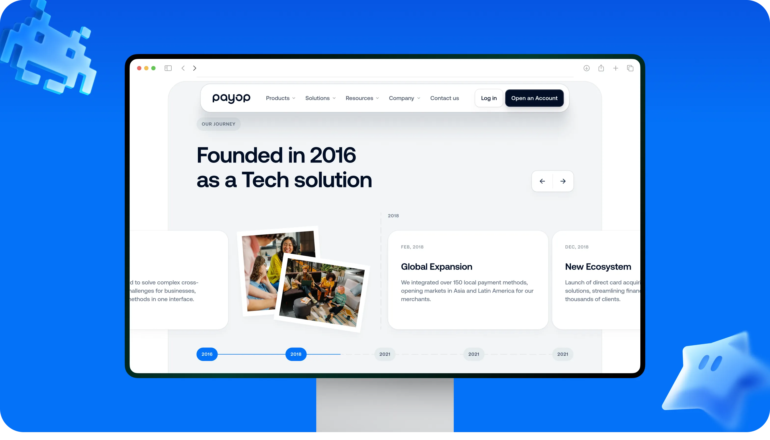 FinTech website design for payment processing platform - form-rework.goodface.works