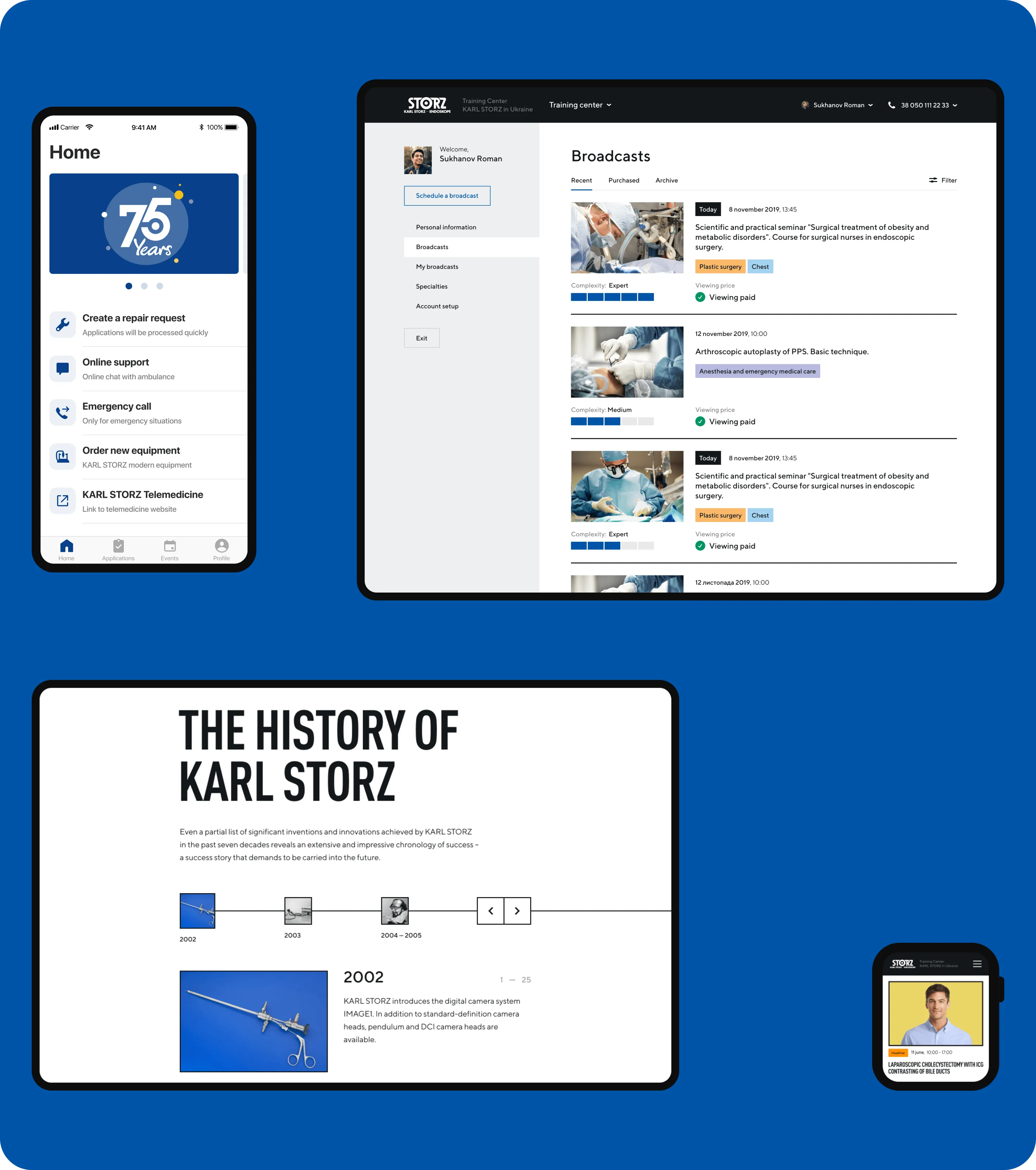 KARL STORZ EdTech Platform: Web & Mobile App Development - form-rework.goodface.works