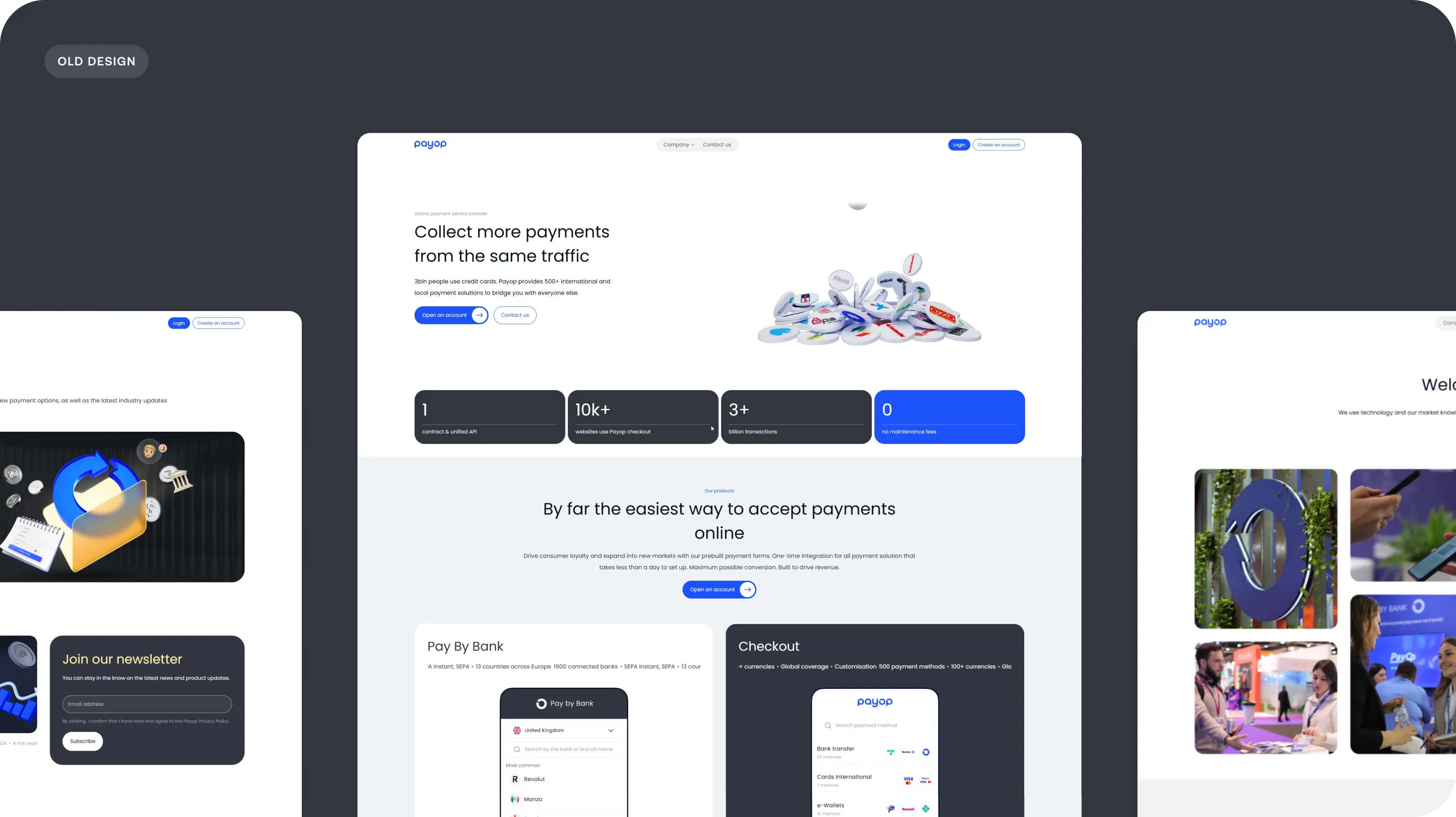FinTech website design for payment processing platform - form-rework.goodface.works
