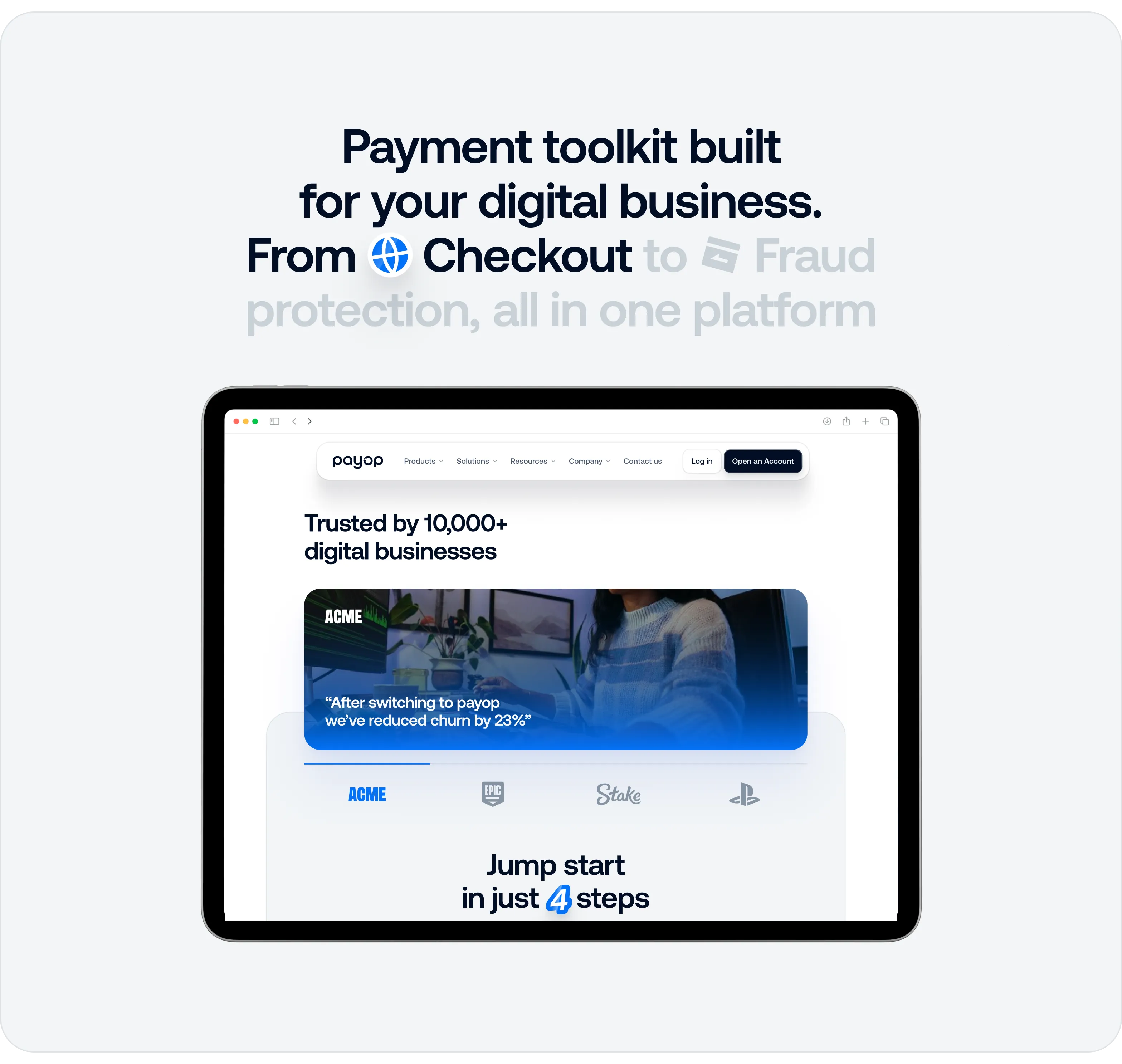 FinTech website design for payment processing platform - form-rework.goodface.works