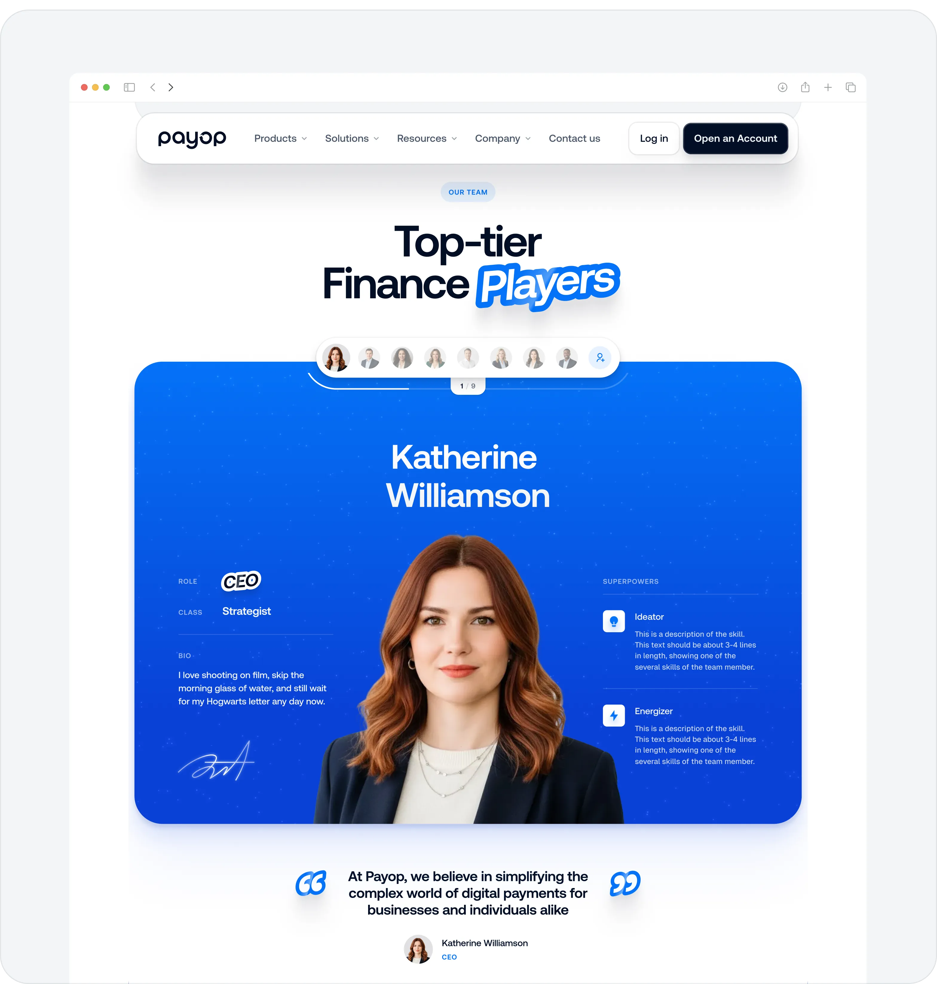 FinTech website design for payment processing platform - form-rework.goodface.works